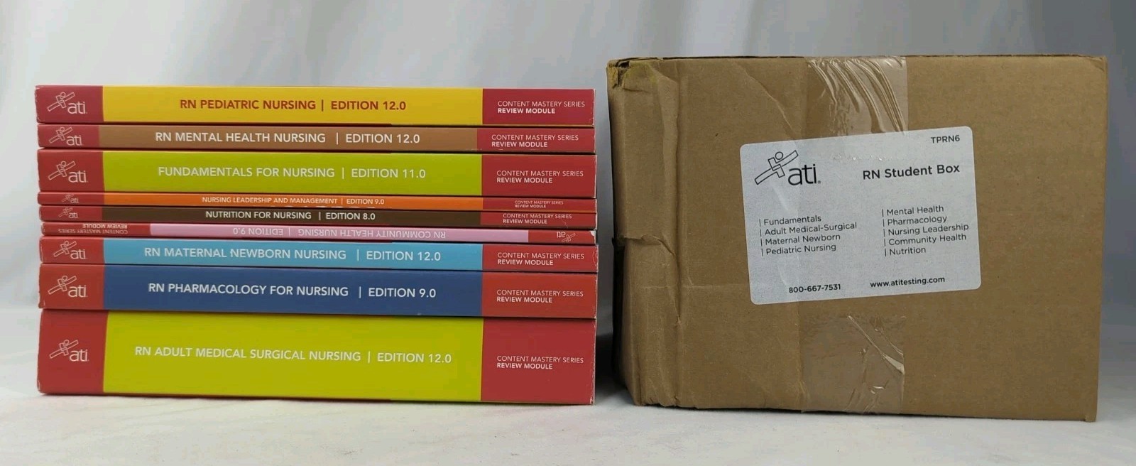 ATI RN Nursing Review Modules, Content Mastery Series, SET OF 9 TPRN6 2026