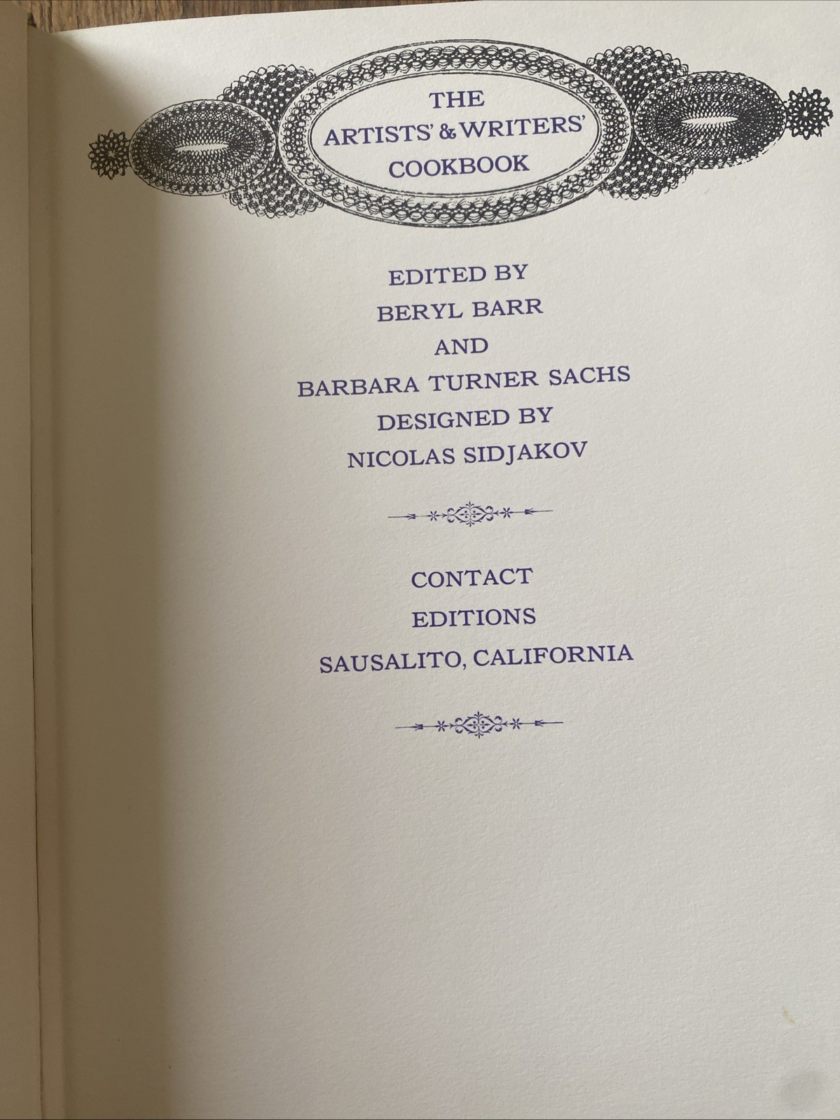 The Artists’ & Writers’ Cookbook Rare 1961 1st Edition and Printing w/ Slipcase