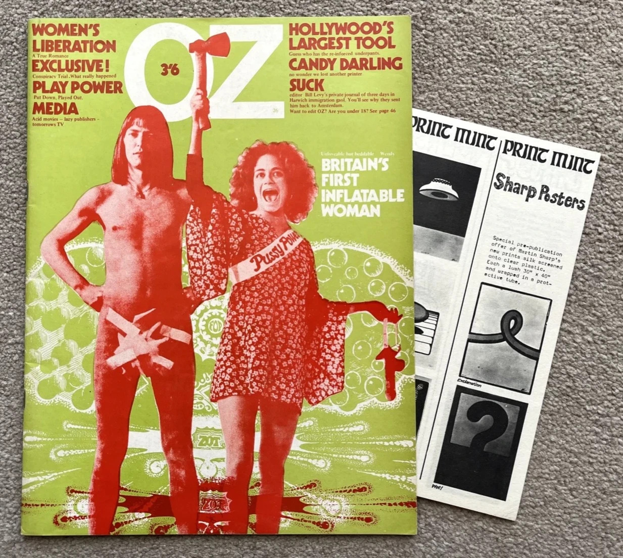OZ MAGAZINE No.26 with Print Mint insert.