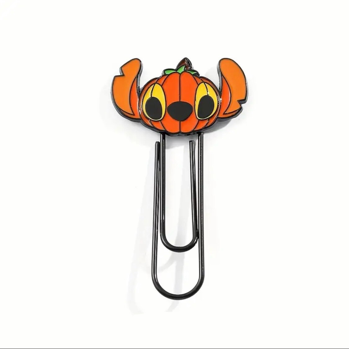3 Pcs Set Stitch Halloween Bookmark Paperclip Pumpkin Page Marker Kawaii Spooky