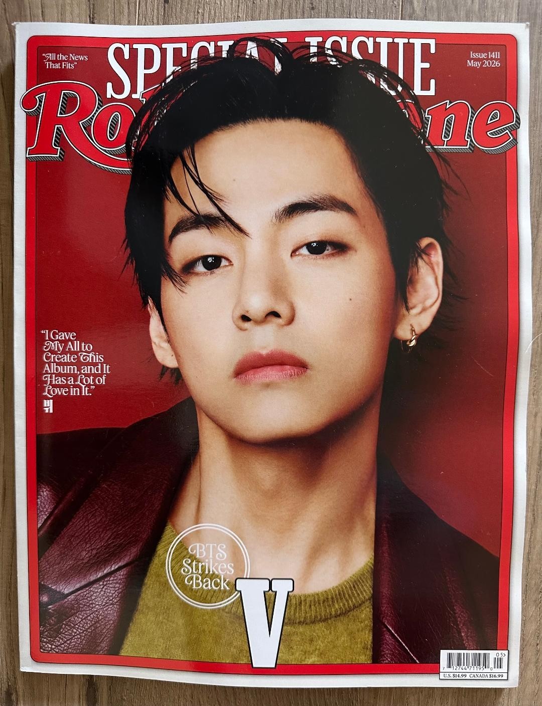 2026 ROLLING STONE May Issue BTS Back On Top SPECIAL ISSUE The Return V Cover