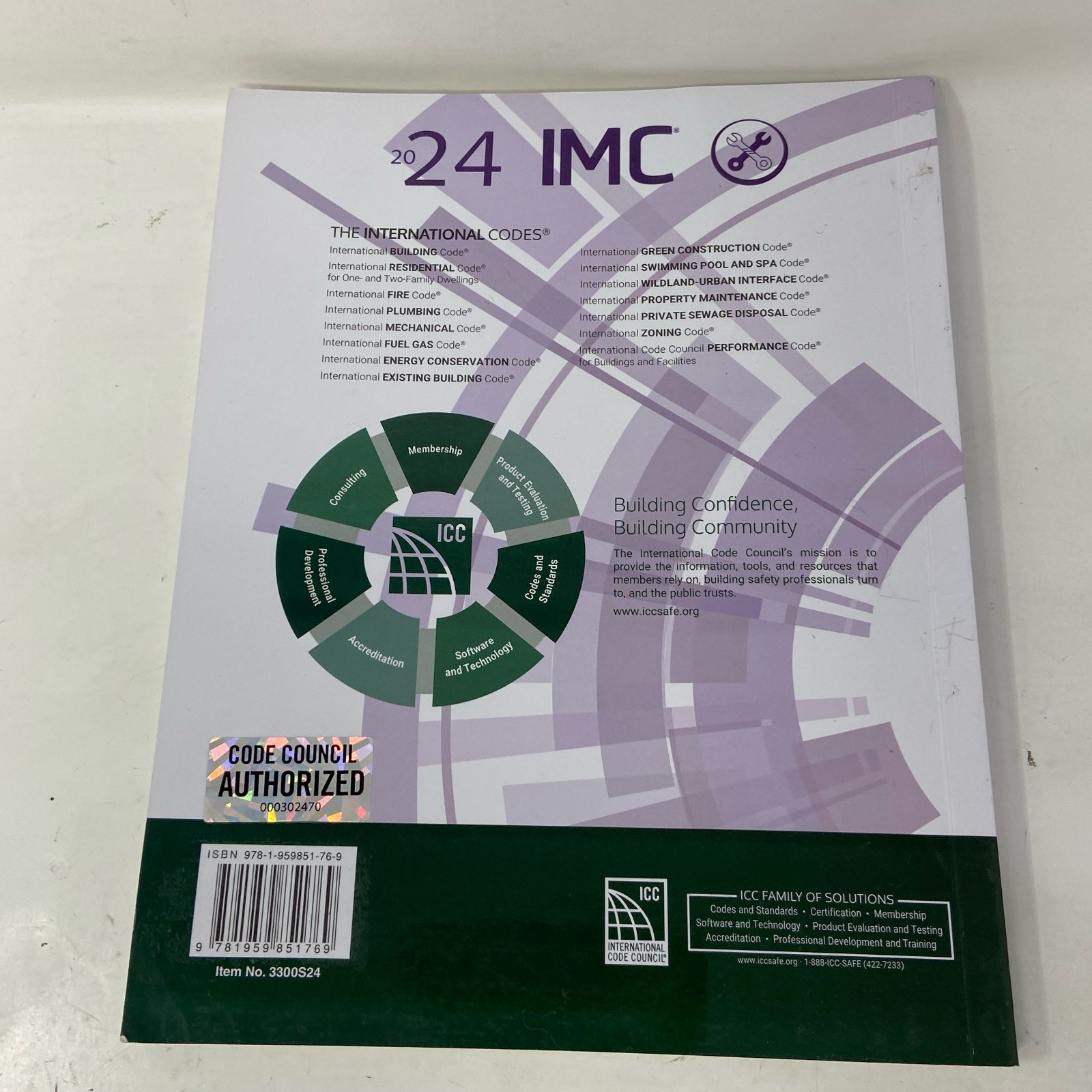 ICC 2024 International Mechanical Code, Purple Softcover