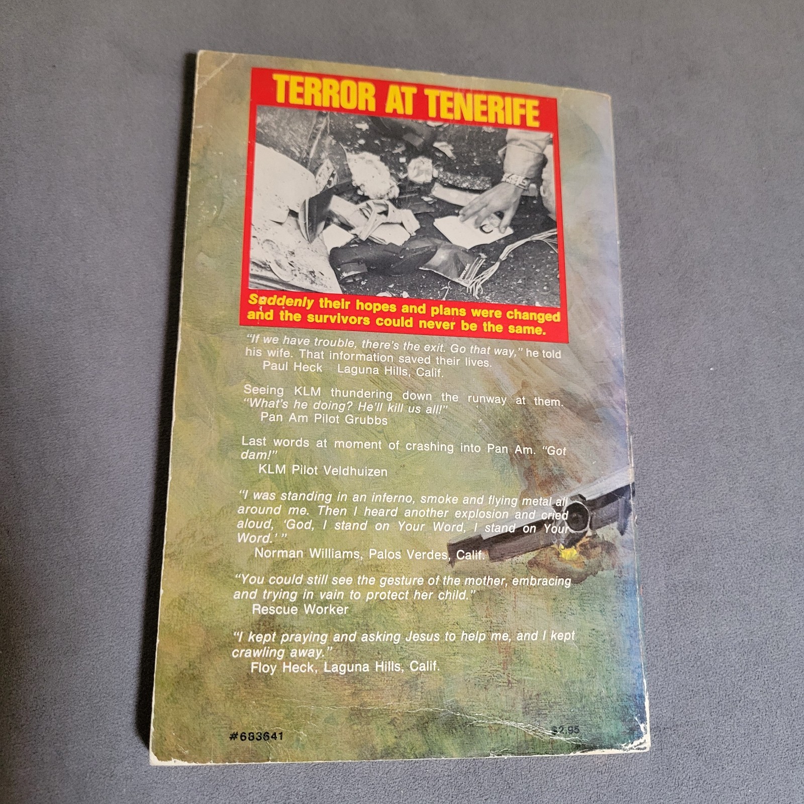 Terror at Tenerife by Norman Williams PB 1977 Paperback George Otis PanAm KLM