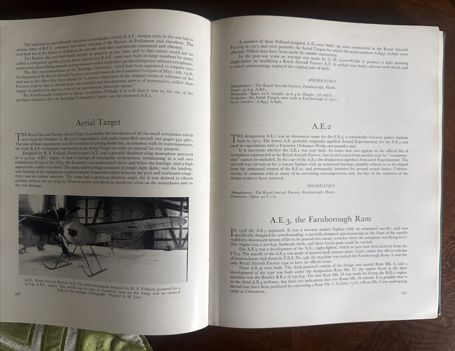 British Aeroplanes 1914-18 RAF J.M. Bruce 1957 airplanes 1st Ed. illus WWI TEAL