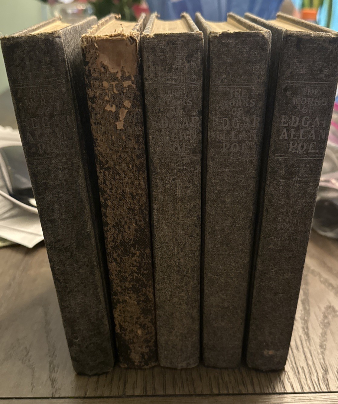 Edgar Allan Poe Raven Edition 1903 In 5 Volumes COMPLETE SET