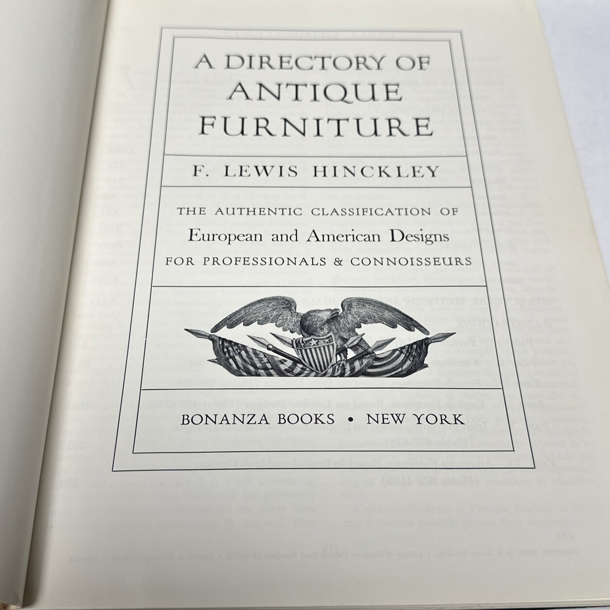 A Directory of Antique Furniture F. Lewis Hinckley 1953 355 Pages