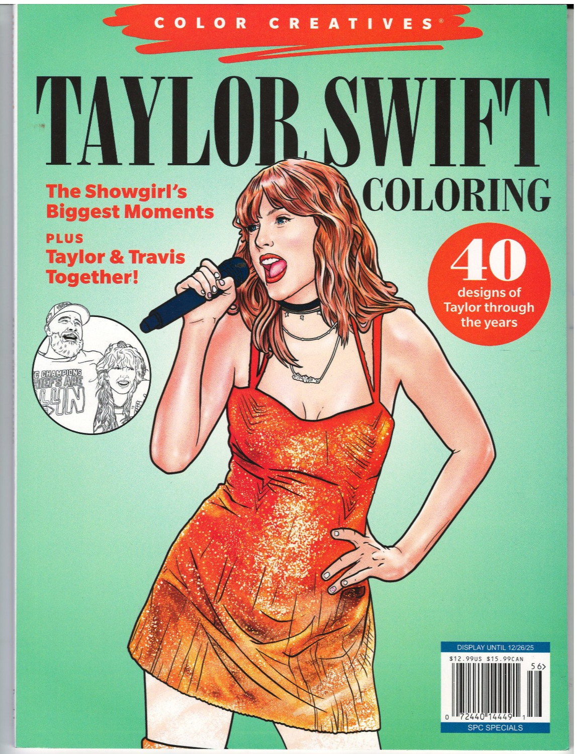 Taylor Swift Coloring Book 2025 BHG Specials 40 Designs of Taylor to Color NEW