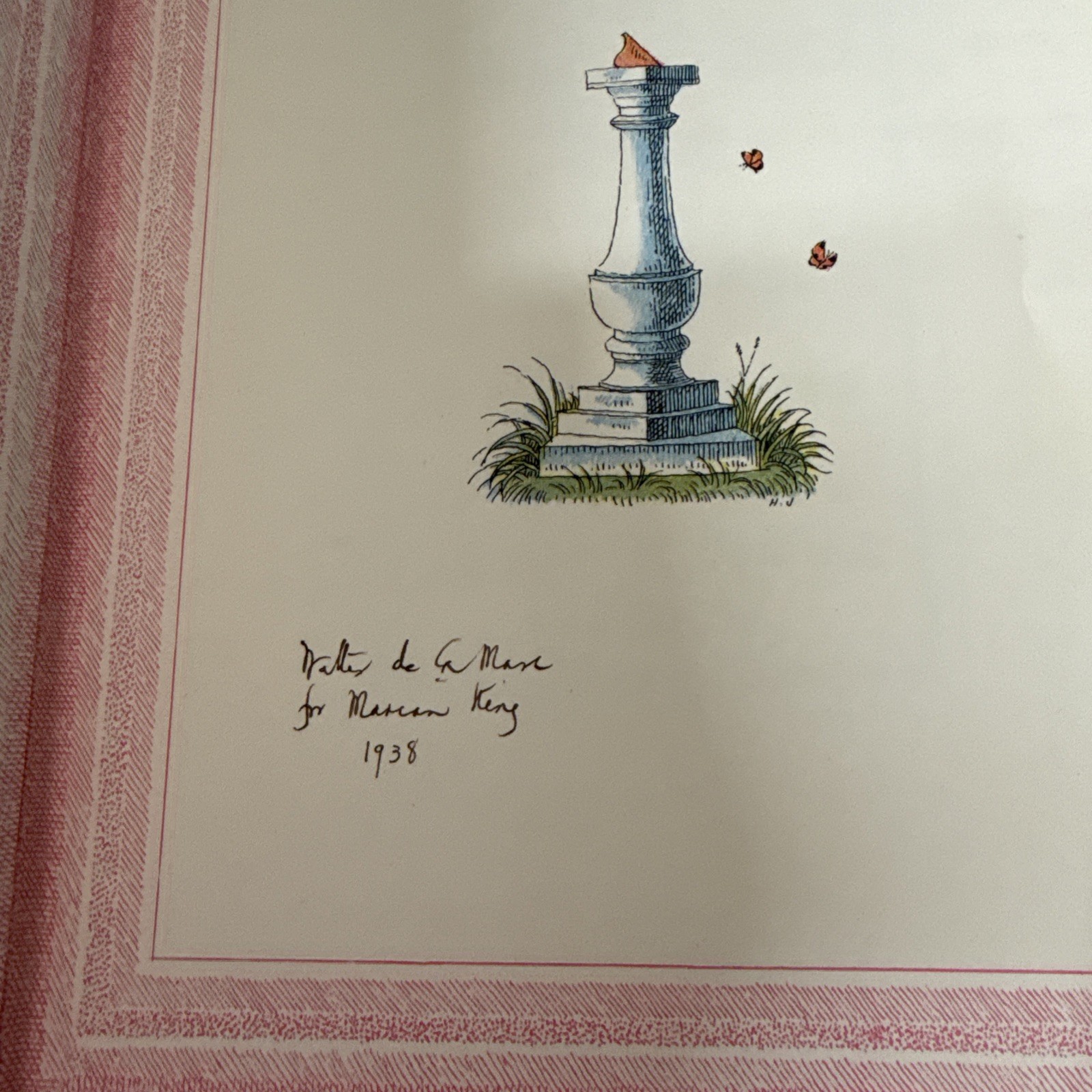 This Year Next Year By Walter De La Mare & Harold Jones 1937 Signed First Ed