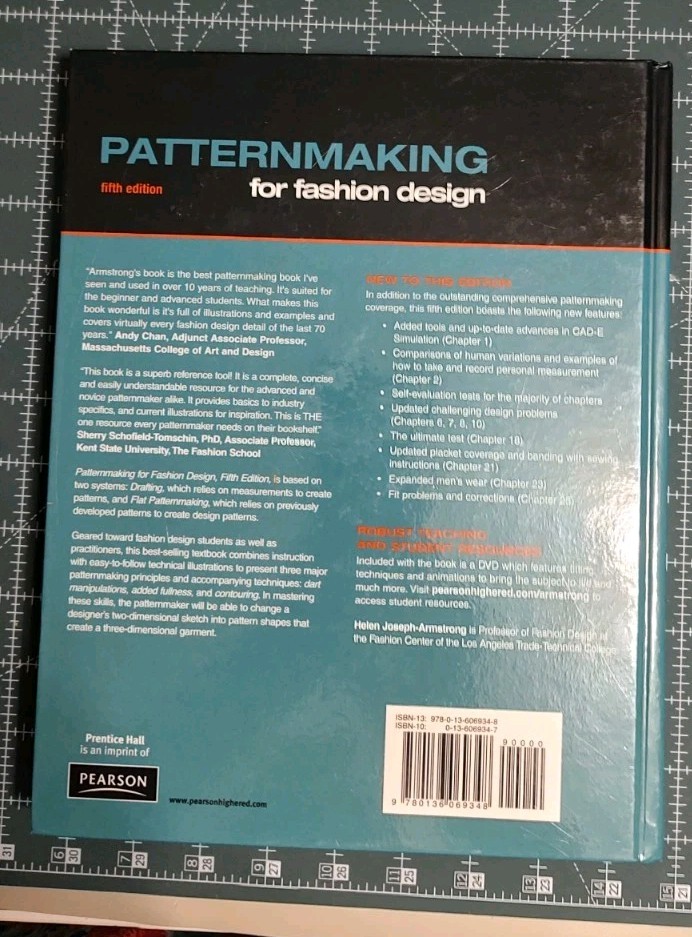 Patternmaking for Fashion Design 5th Ed – Helen Joseph Armstrong Unused DVD