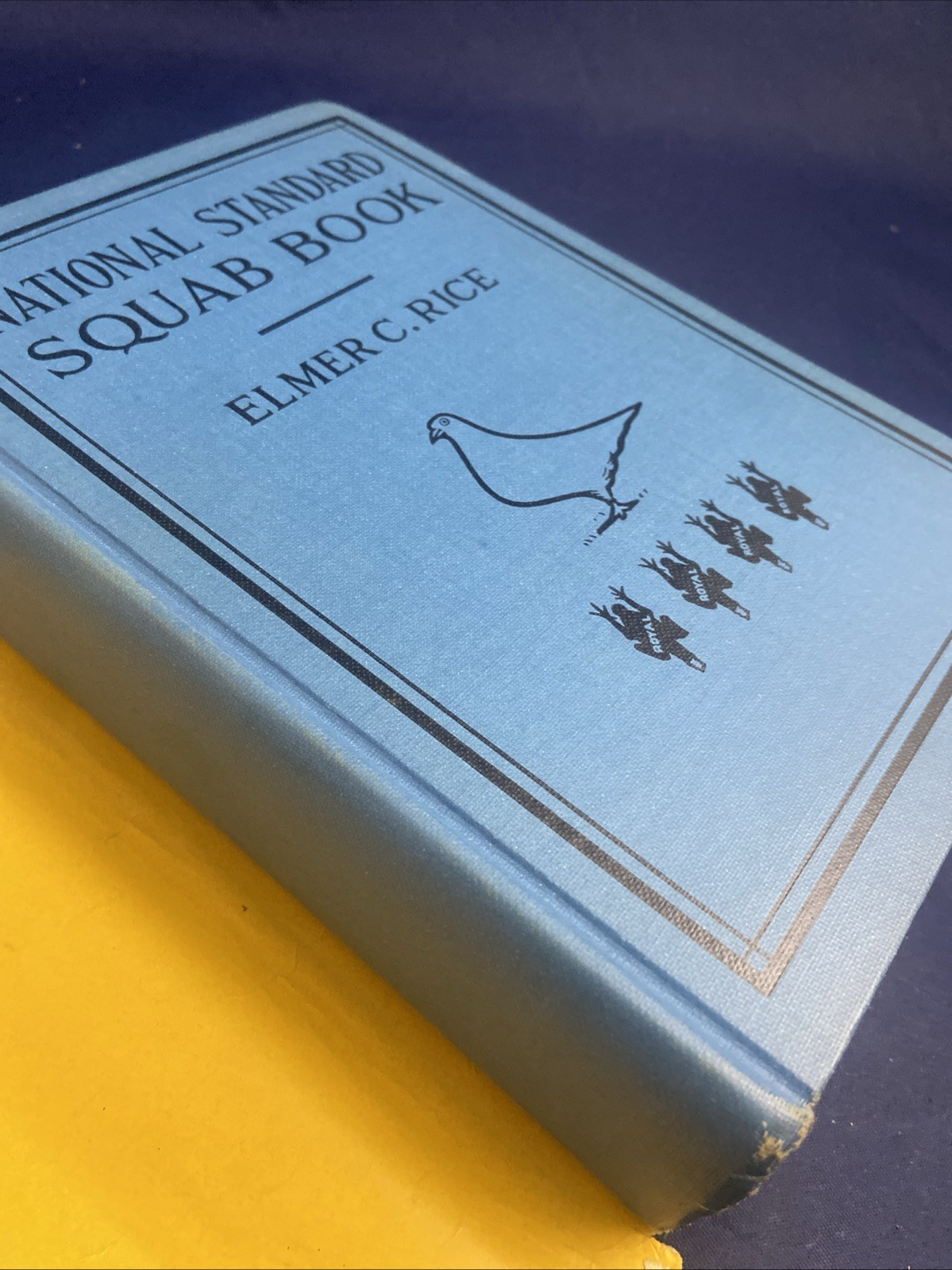 Elmer Rice NATIONAL STANDARD SQUAB BOOK 59th Printing 1948 Ed. Pigeons HCDJ