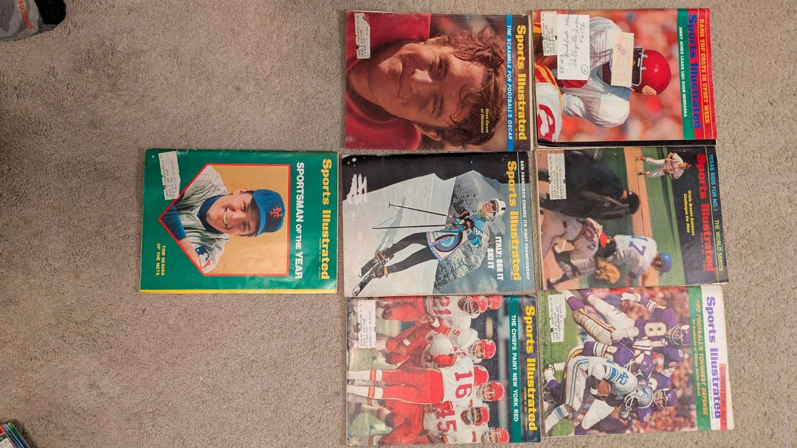 SPORTS ILLUSTRATED 1969 -Thirty-One Issues – You Pick!