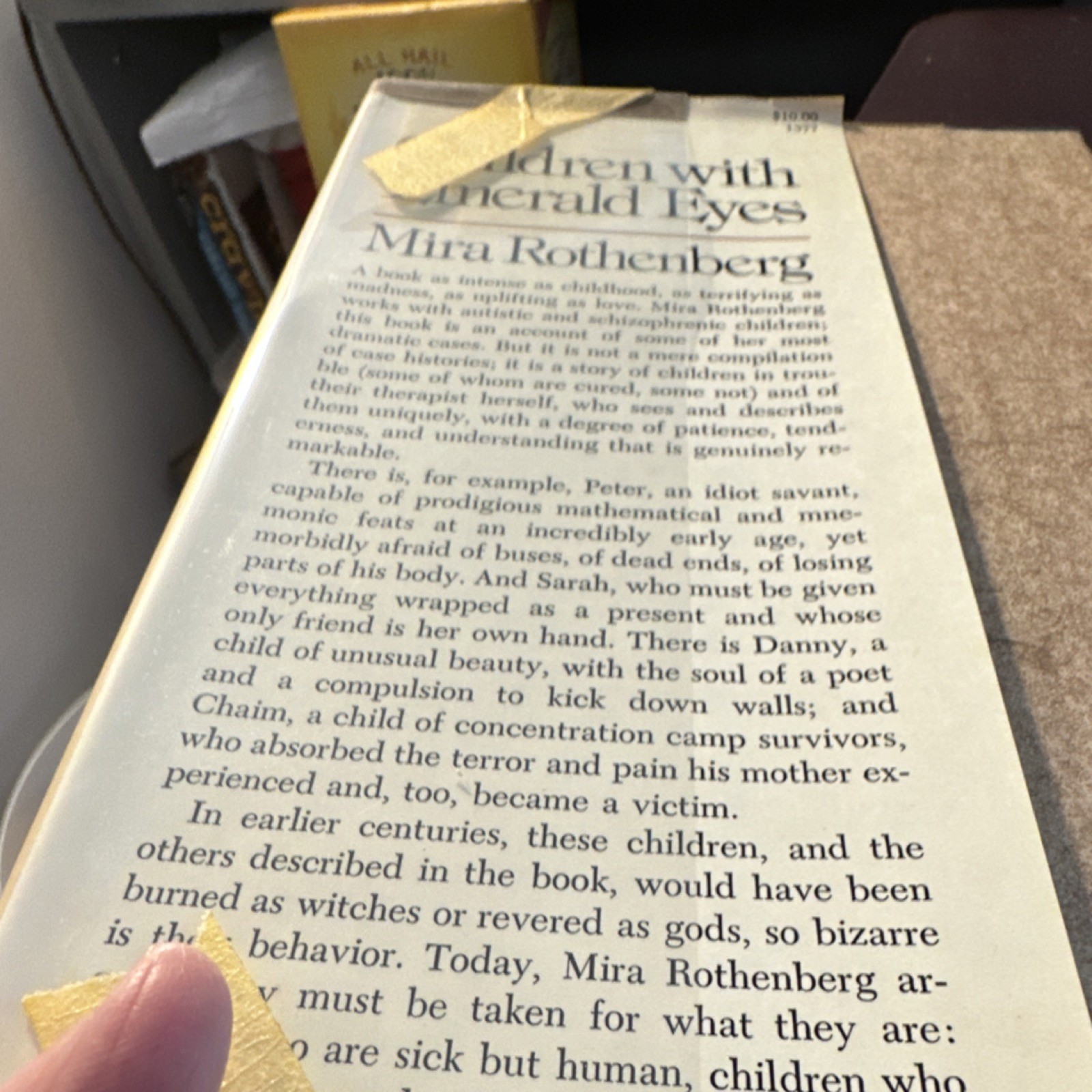 The Dial Press Mira Rothenberg Children with Emerald Eyes Hardcover 1977 Autism