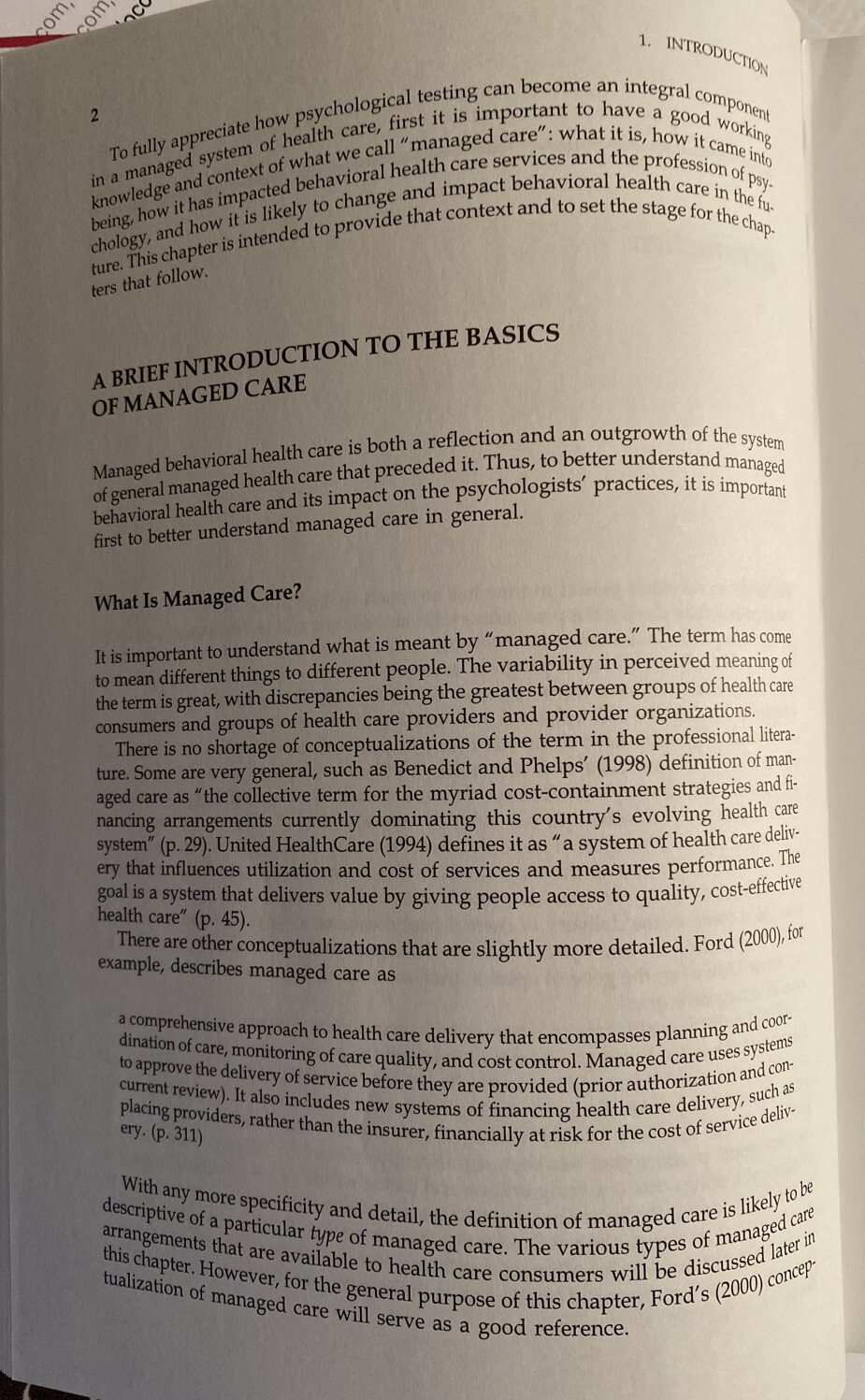 Psychological Testing in the Age of Managed Behavioral Health Care (2001) MINT!!