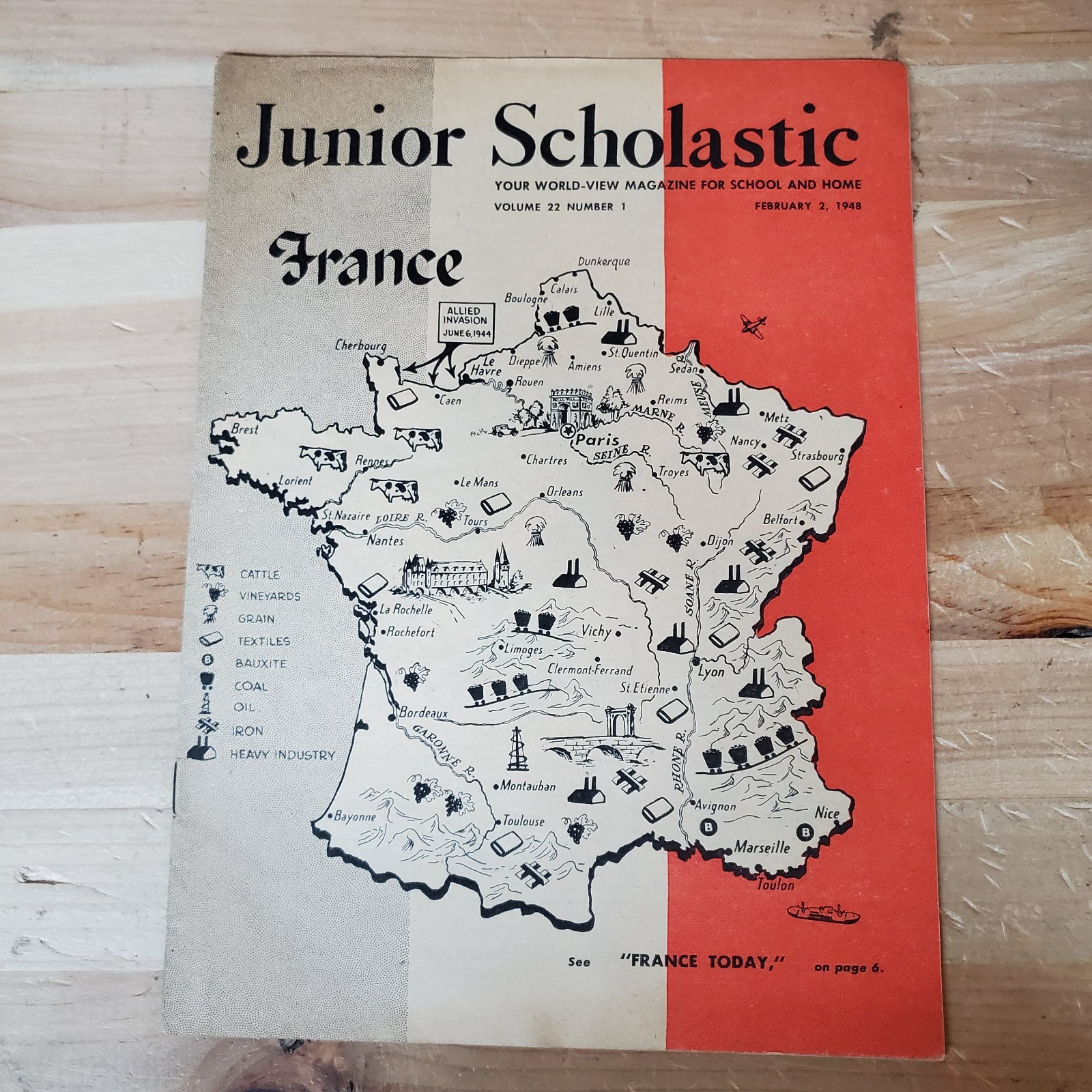 JUNIOR SCHOLASTIC Feb. 2, 1948 FRANCE TODAY Your World View Magazine