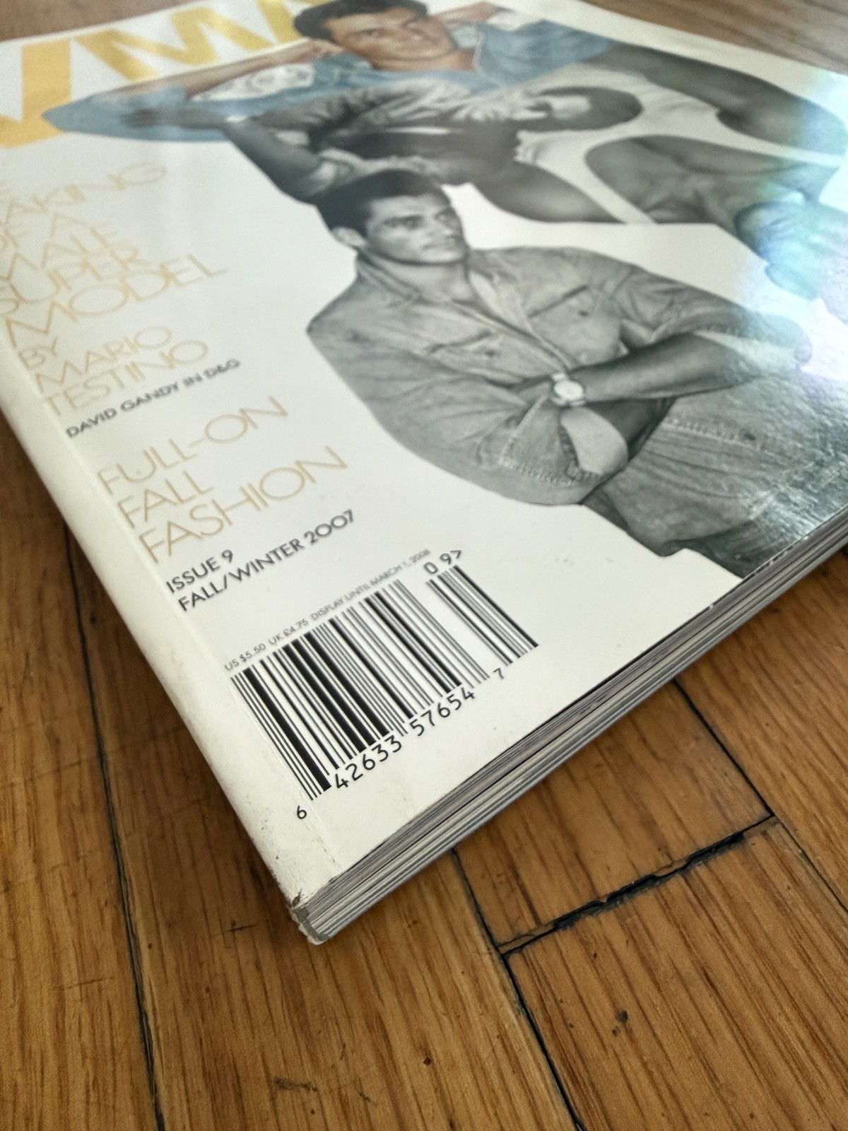 VMan Magazine Issue 9 Fall Winter 2007 David Gandy Cover Tom Brady