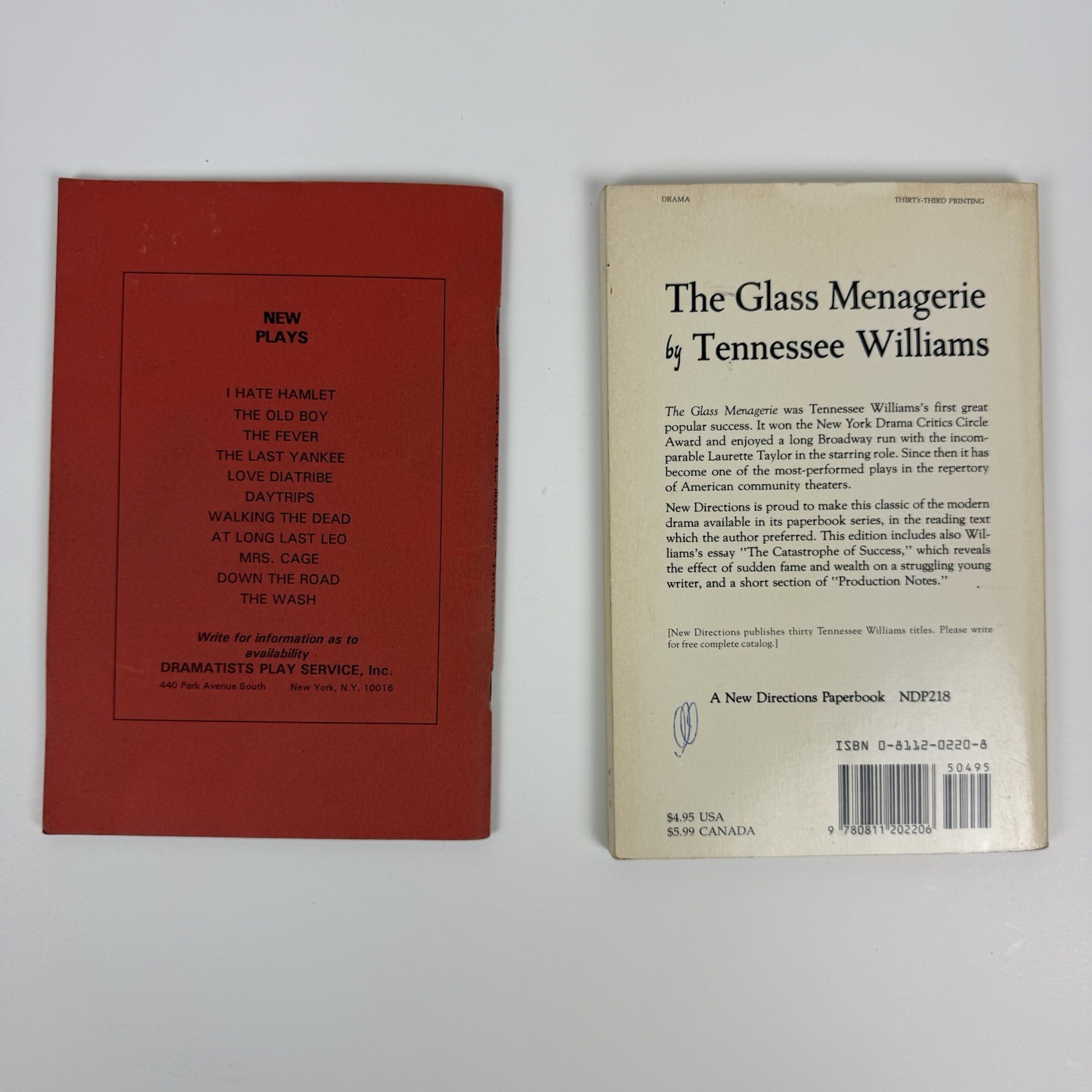 Samuel French Play Scripts Lot 8 Noises Off Glass Menagerie Shenandoah Friel
