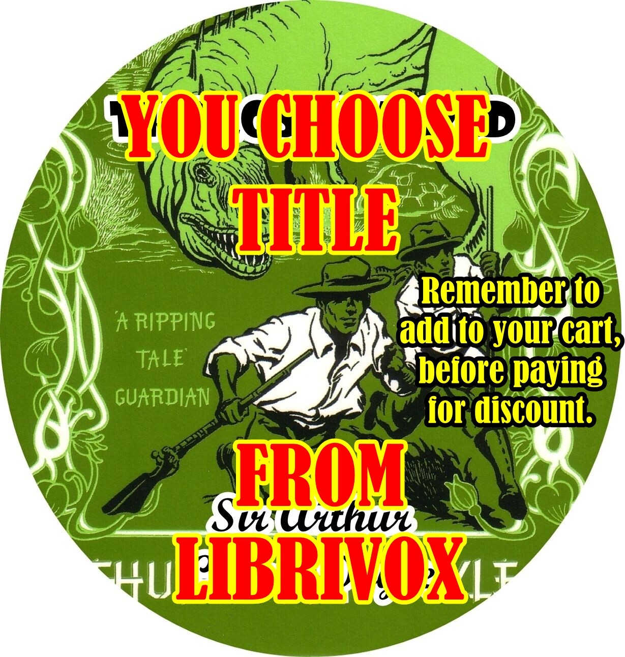 Any Librivox Audiobook on Mp3 CD (Check Player) You Choose Titles
