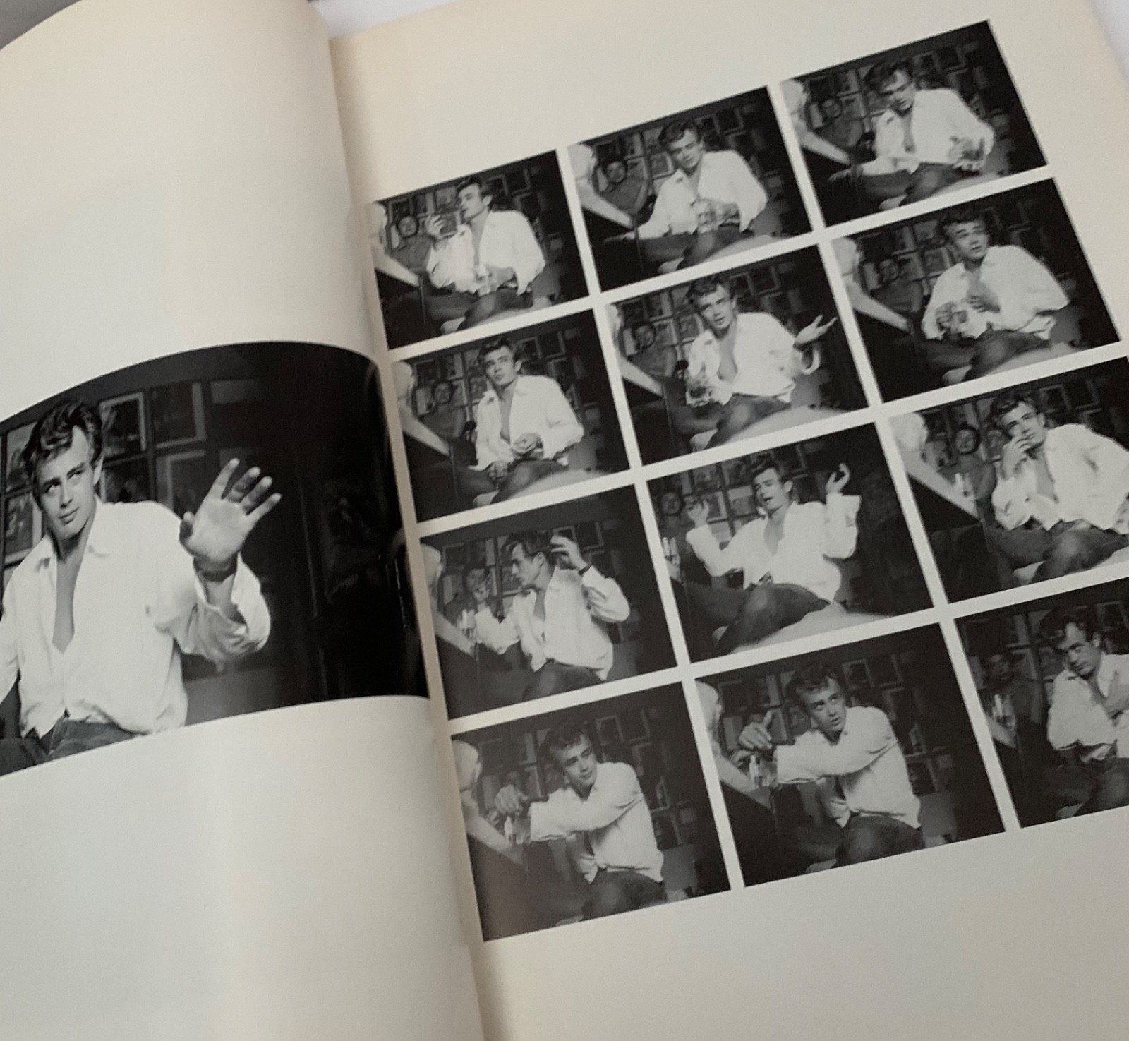JAMES DEAN SANFORD ROTH 1983 LARGE ILLUSTRATED PHOTOGRAPHIC BOOK HOLLYWOOD FILM