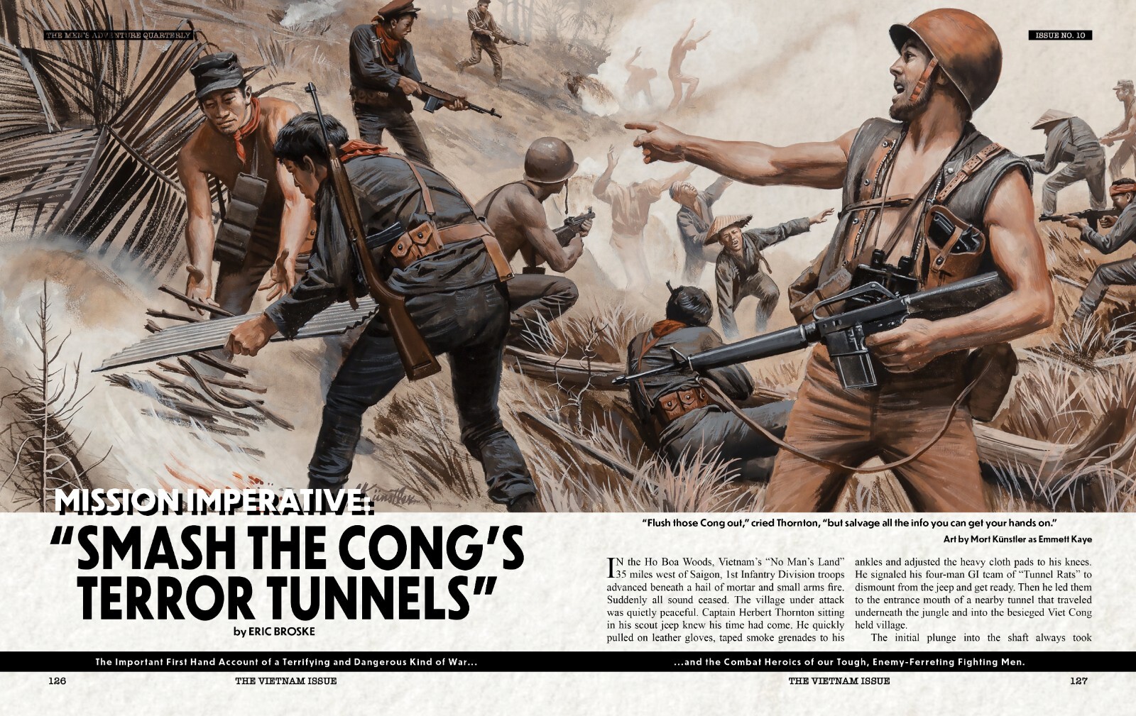 MEN’S ADVENTURE QUARTERLY #10, the Vietnam War Issue, full color edition