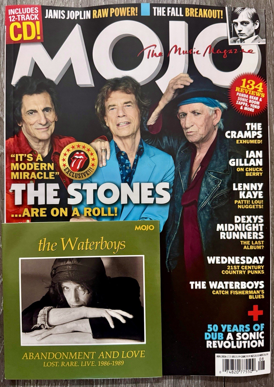 MOJO MAGAZINE -AUGUST 2026 – THE ROLLING STONE – CD – BRAND NEW