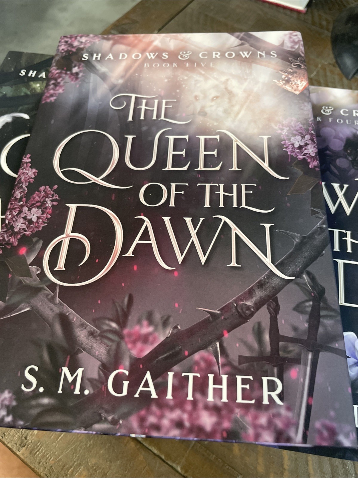 SIGNED Shadows and Crowns Complete Series by S. M. Gaither HC w/ DJ / FANTASY