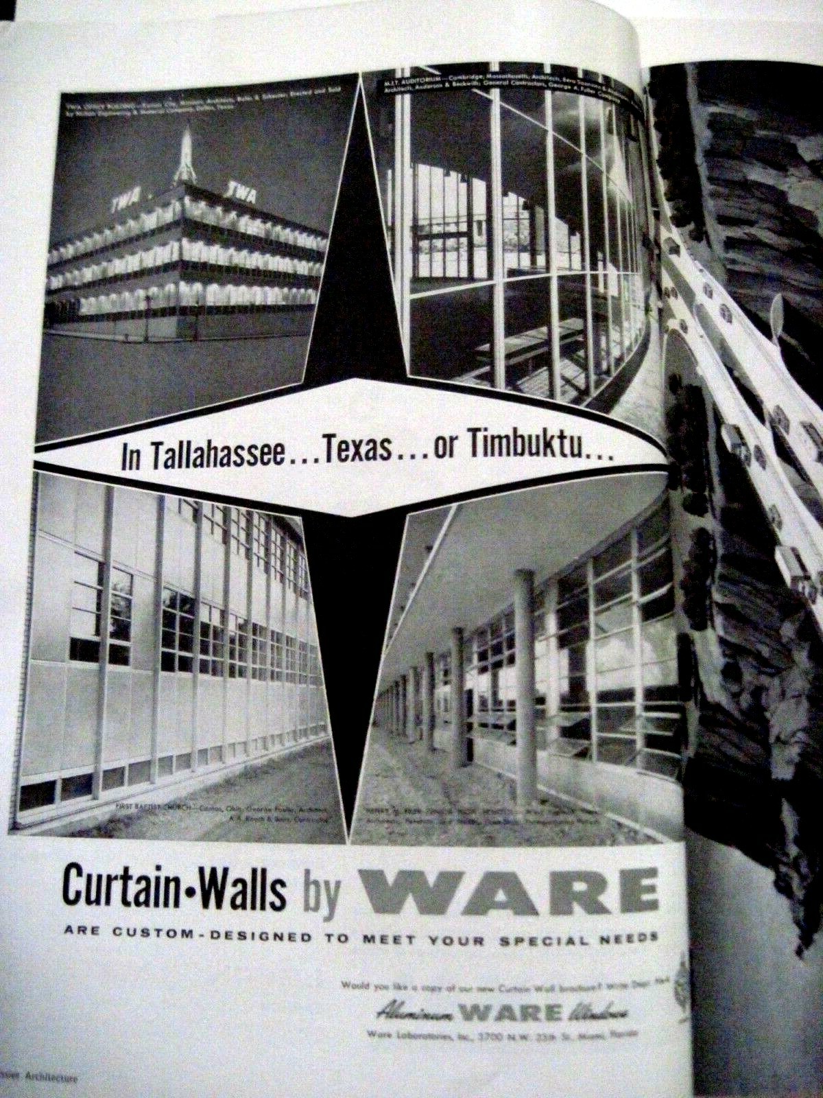 April 1958 Magazine “Progressive Architecture” w/ 264 Pages of Building Designs*