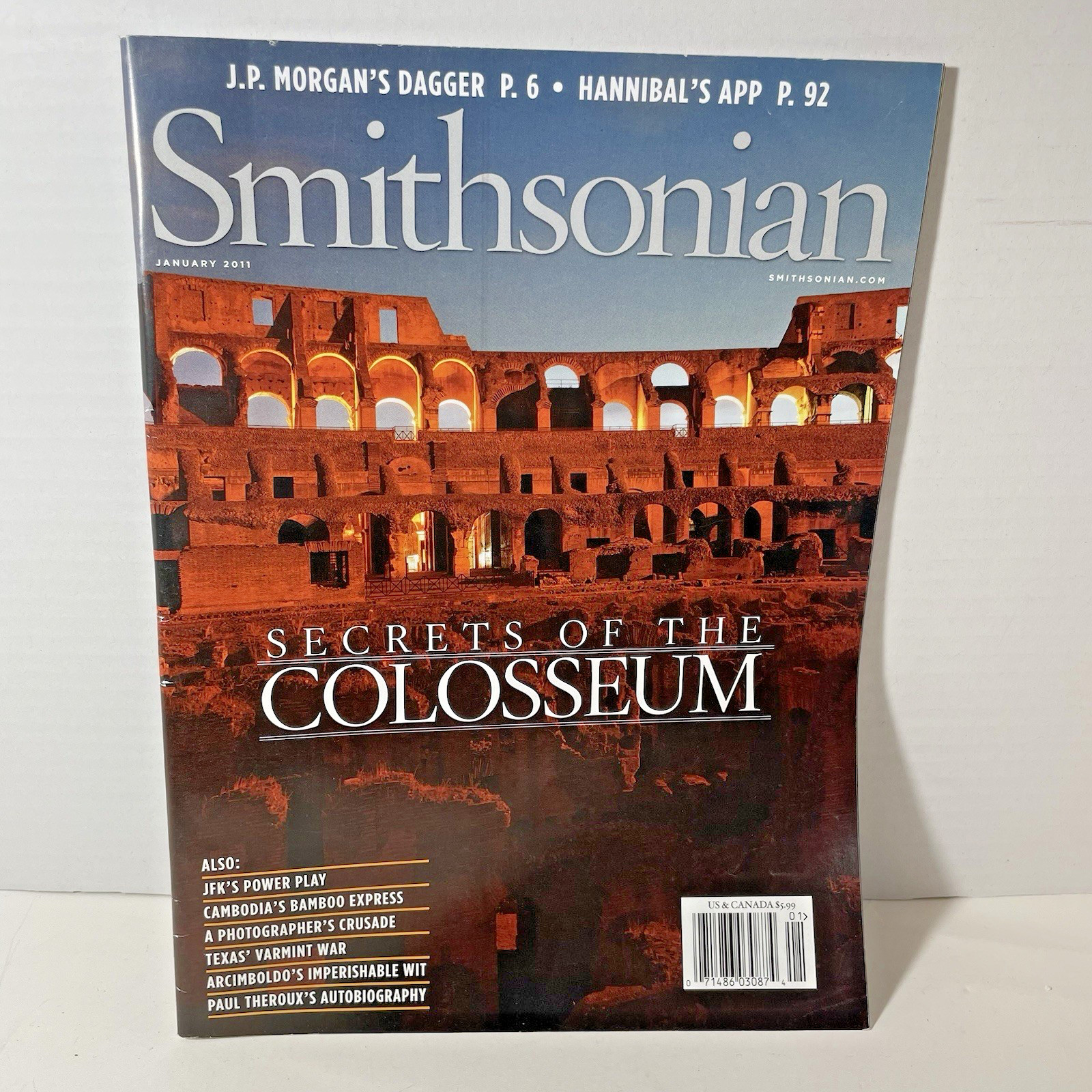 Smithsonian Magazine JAN 2011 Secrets of the Colosseum Hogs in TX 92 pages