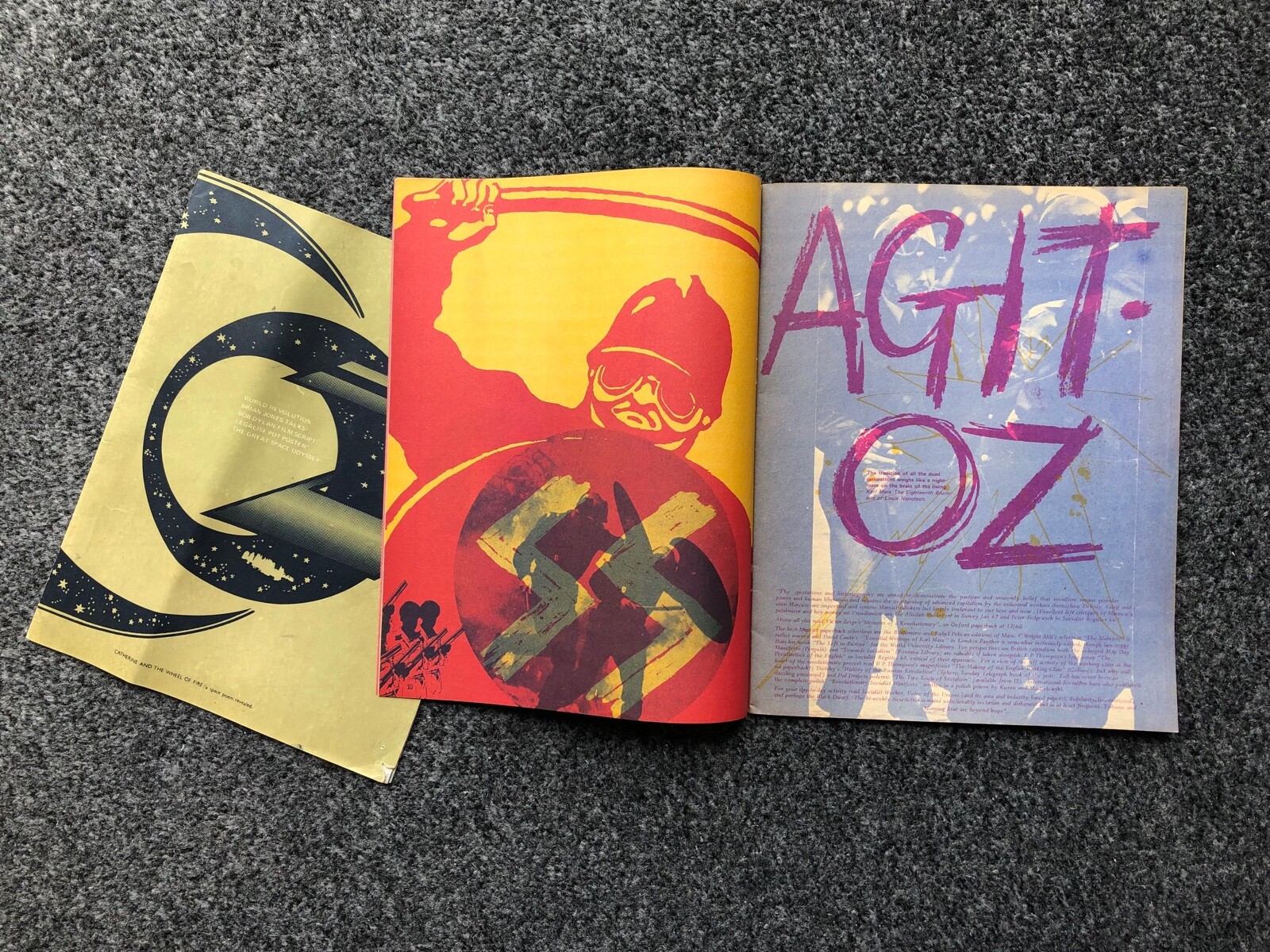 OZ MAGAZINE No.13 with ‘Catherine and the Wheel of Fire’ poster, June 1968