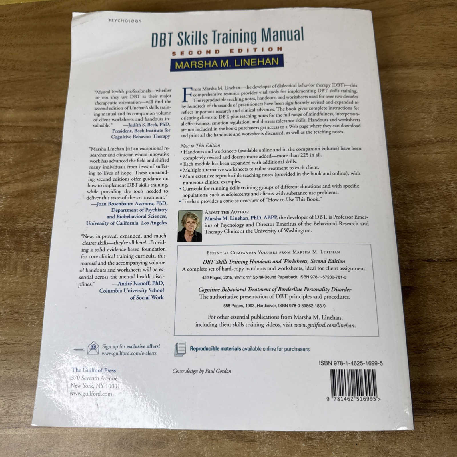 DBT Skills Training Manual, Second Edition by Marsha M. Linehan (2014, Trade