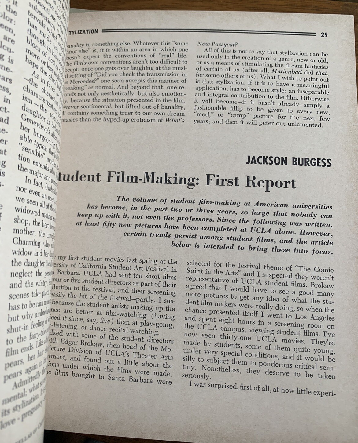 Film Quarterly – 1966 – Winter – Spring – La Jetee – Frankenheimer – Fellini
