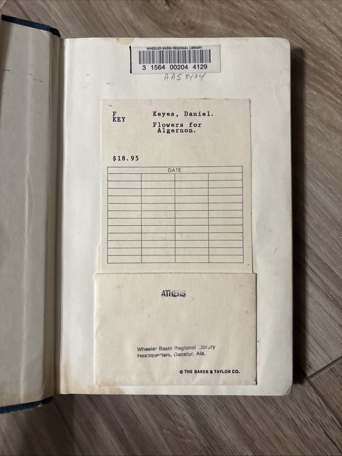 Flowers for Algernon — Daniel Keyes (1966, Hardcover) Ex Library Book