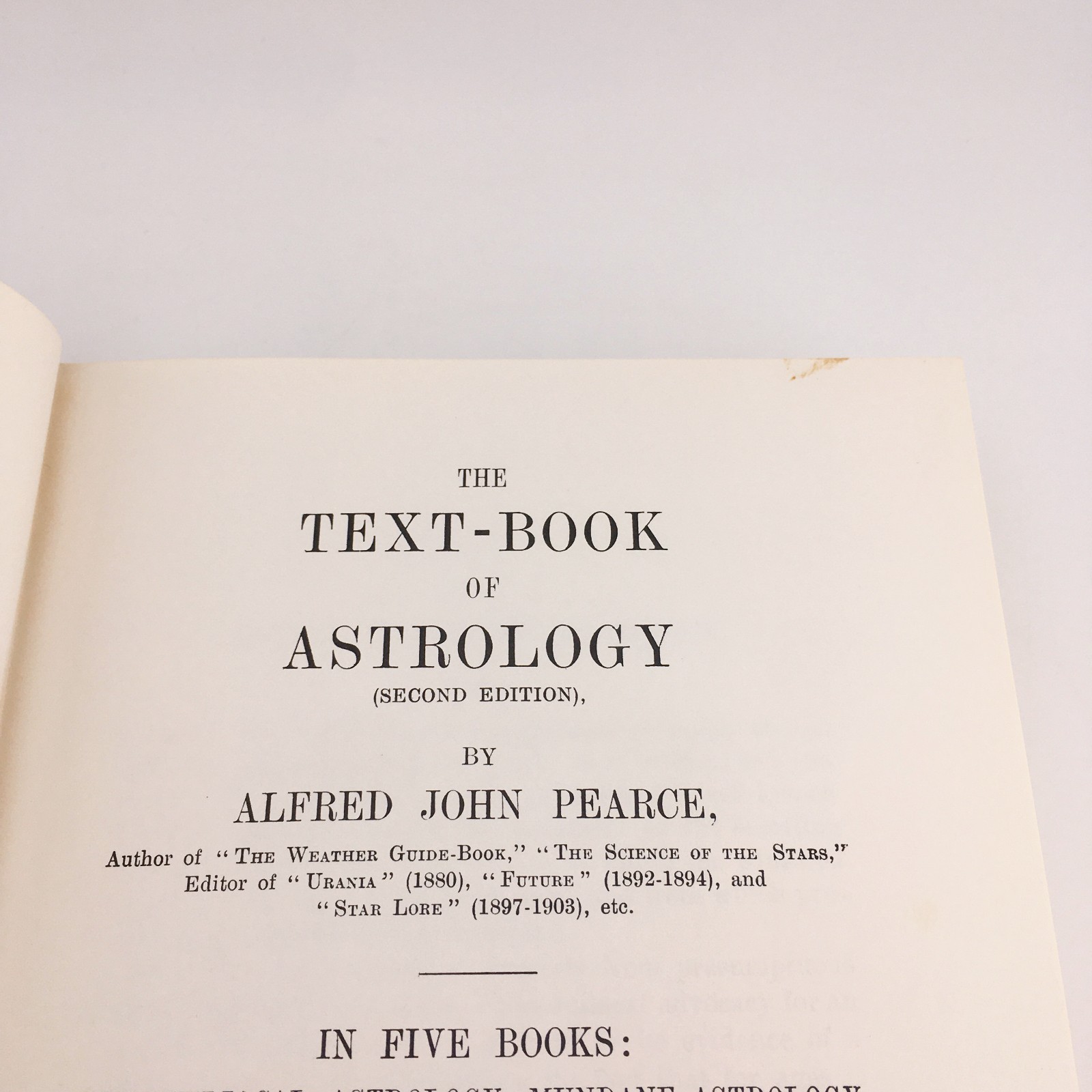 The Text-Book Of Astrology By Alfred John Pearce Federation Of Astrologers 1970