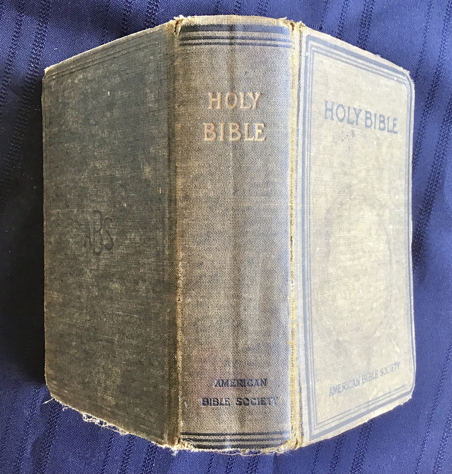 1920 ed. HOLY BIBLE, American Bible Society, small size, 4-1/8” x 6-1/8”