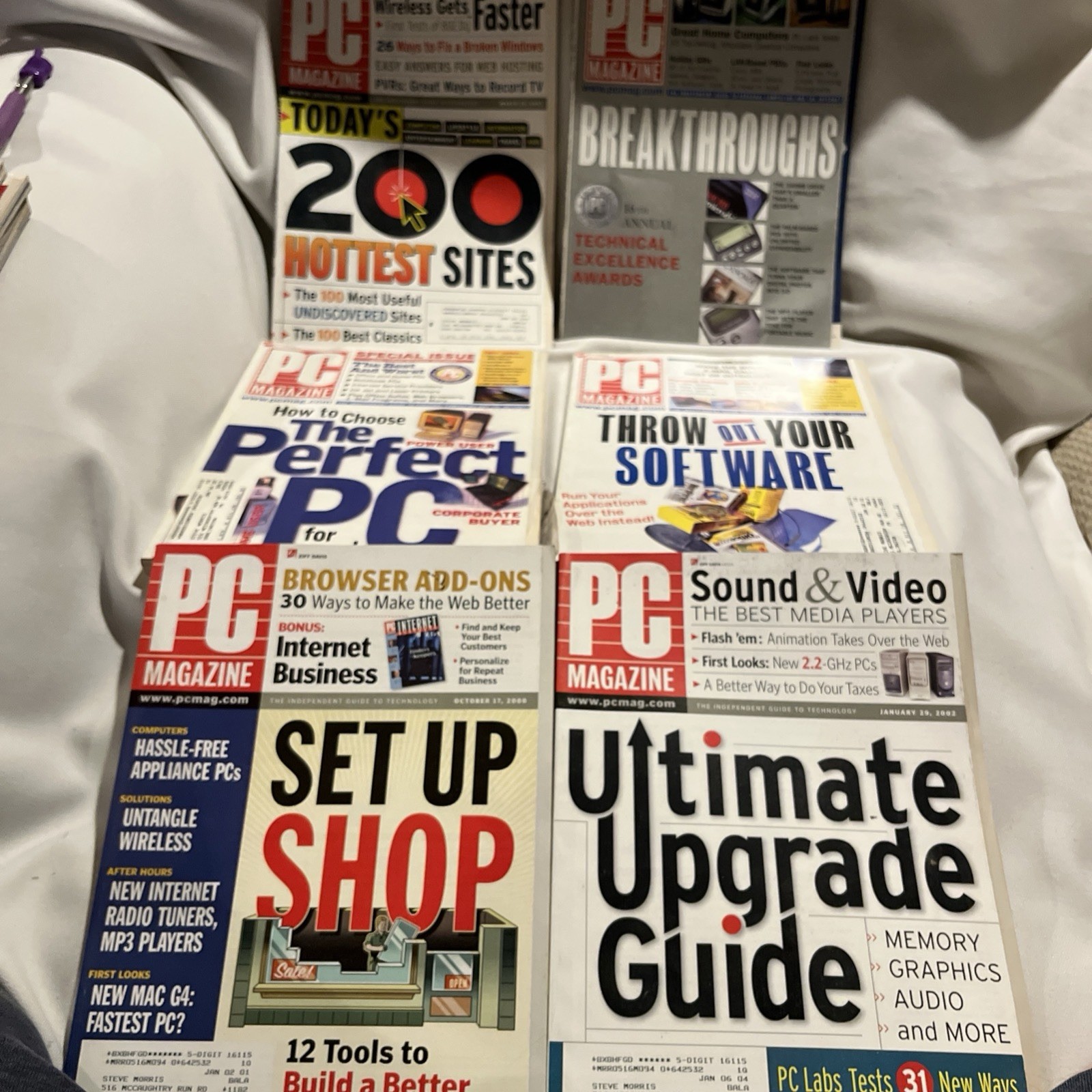 PC Magazine Lot of 48 Computer Magazine Multi Years 1999-2001