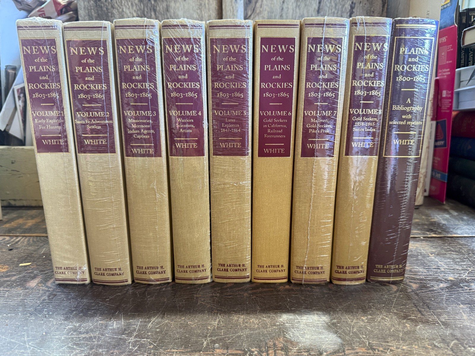 A.H. Clark – News of the Plains and Rockies 1803-1865 – 9 volume complete NEW!!!