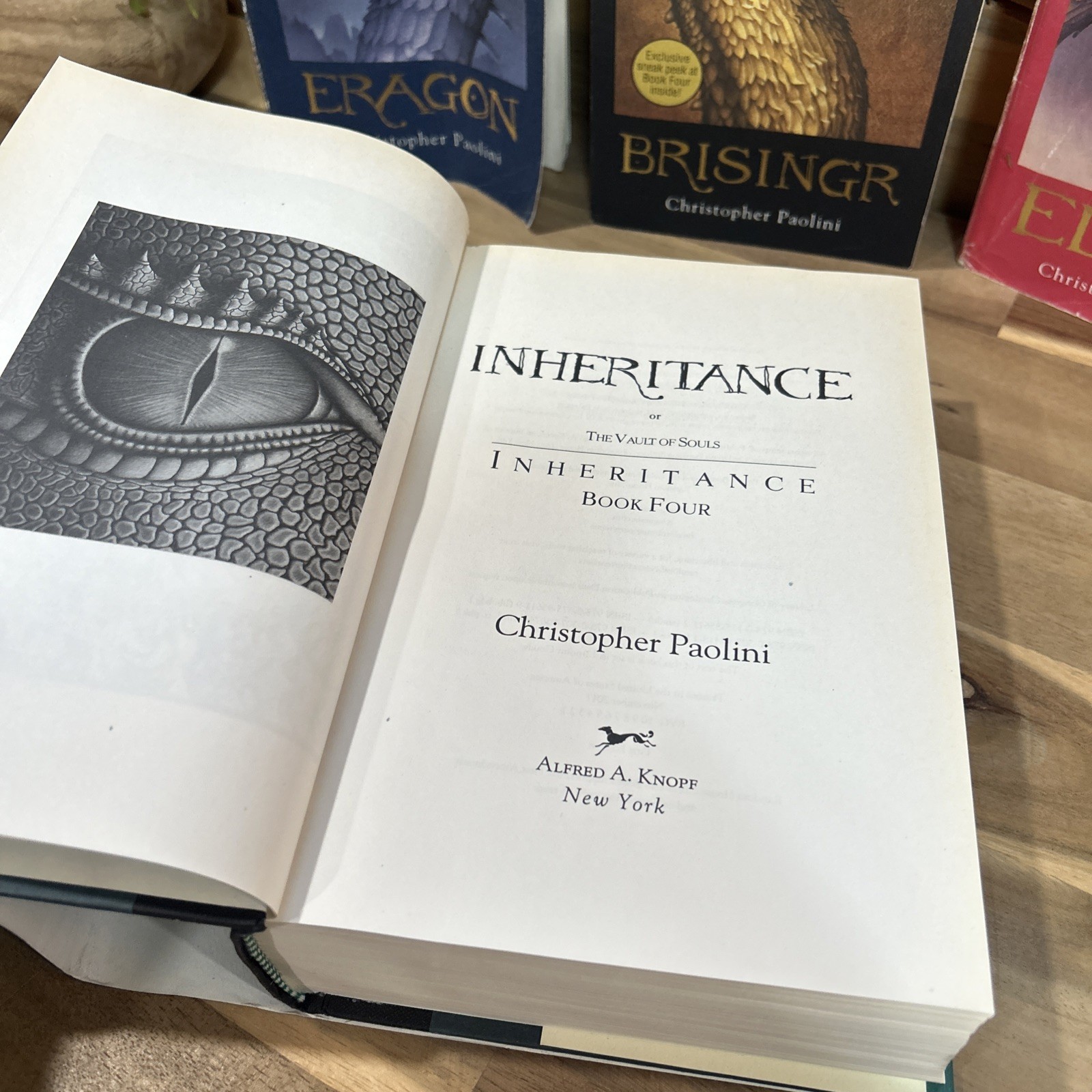 Inheritance Set : Eragon; Eldest; Brisingr by Christopher Paolini 2008 Complete!