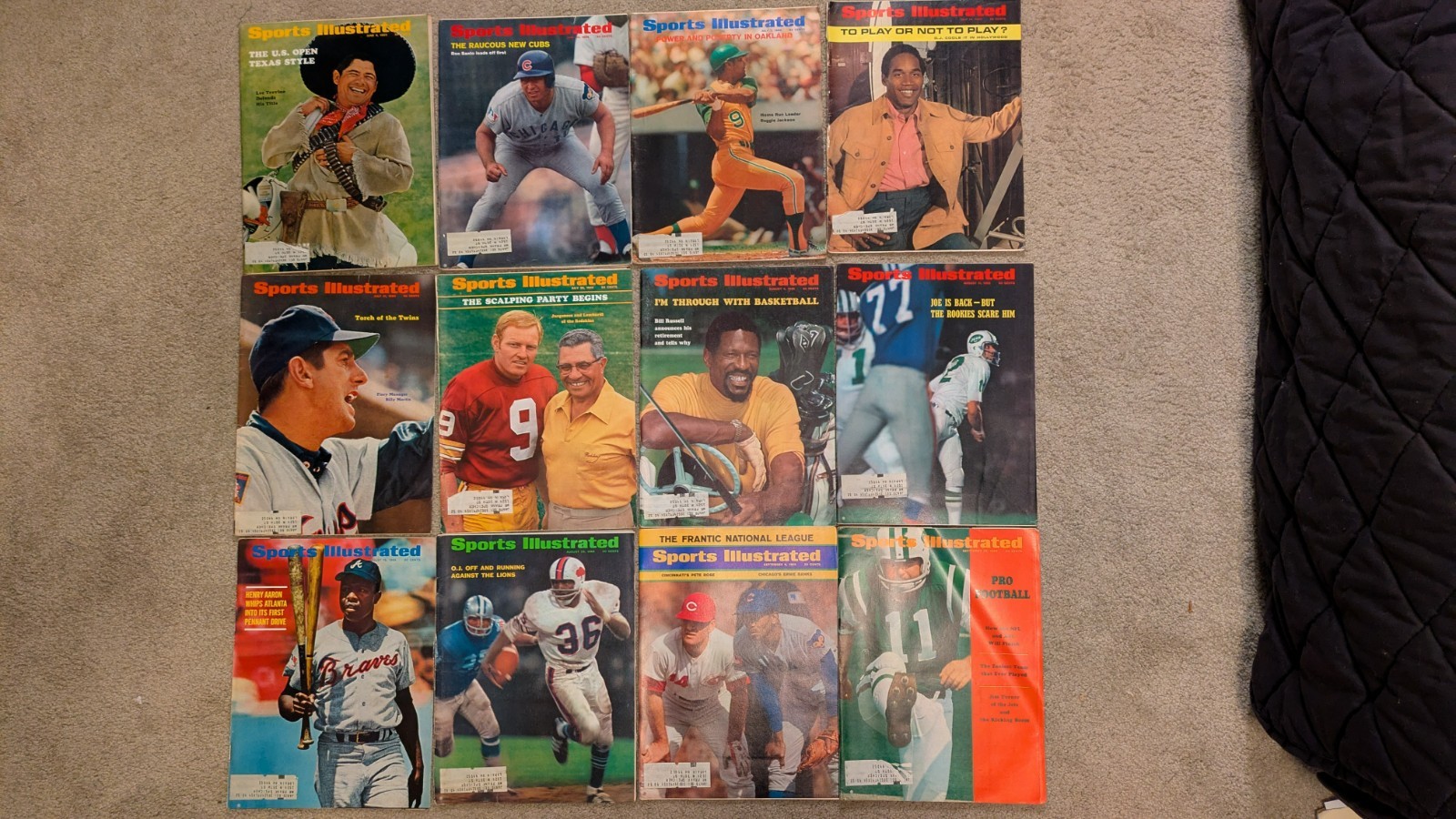 SPORTS ILLUSTRATED 1969 -Thirty-One Issues – You Pick!