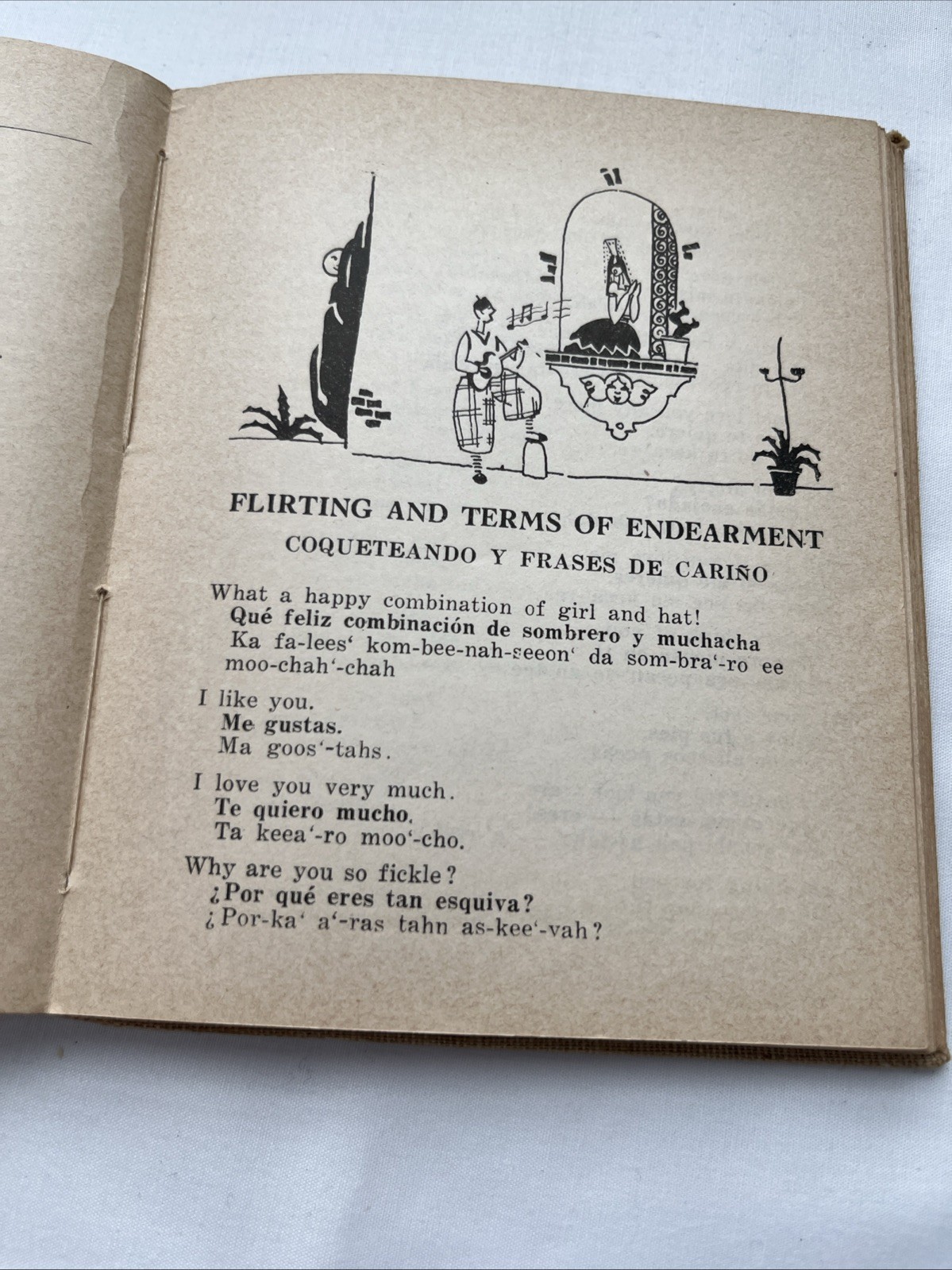 1935 Spanish For Your Mexican Visit Cloth Cover Book By Frances Toor 222 Pages