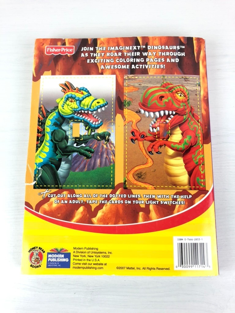Fisher-Price Imaginext Dinosaurs Super Coloring And Activity Book – Unused