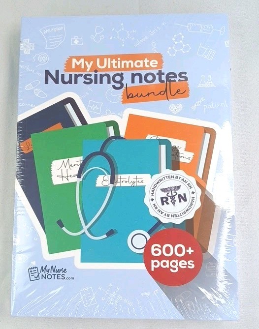 Nurse Nessa Ultimate Nursing Notes Bundle 600+ Pgs NCLEX Prep Study Guide RN #G5