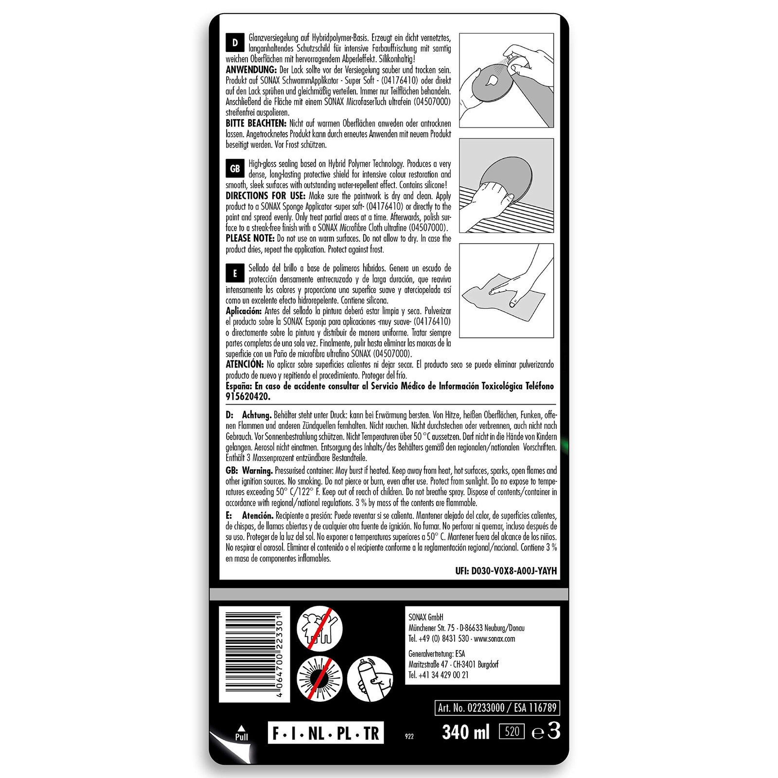 223300 Polymer Net Shield, 11.5 fl. oz