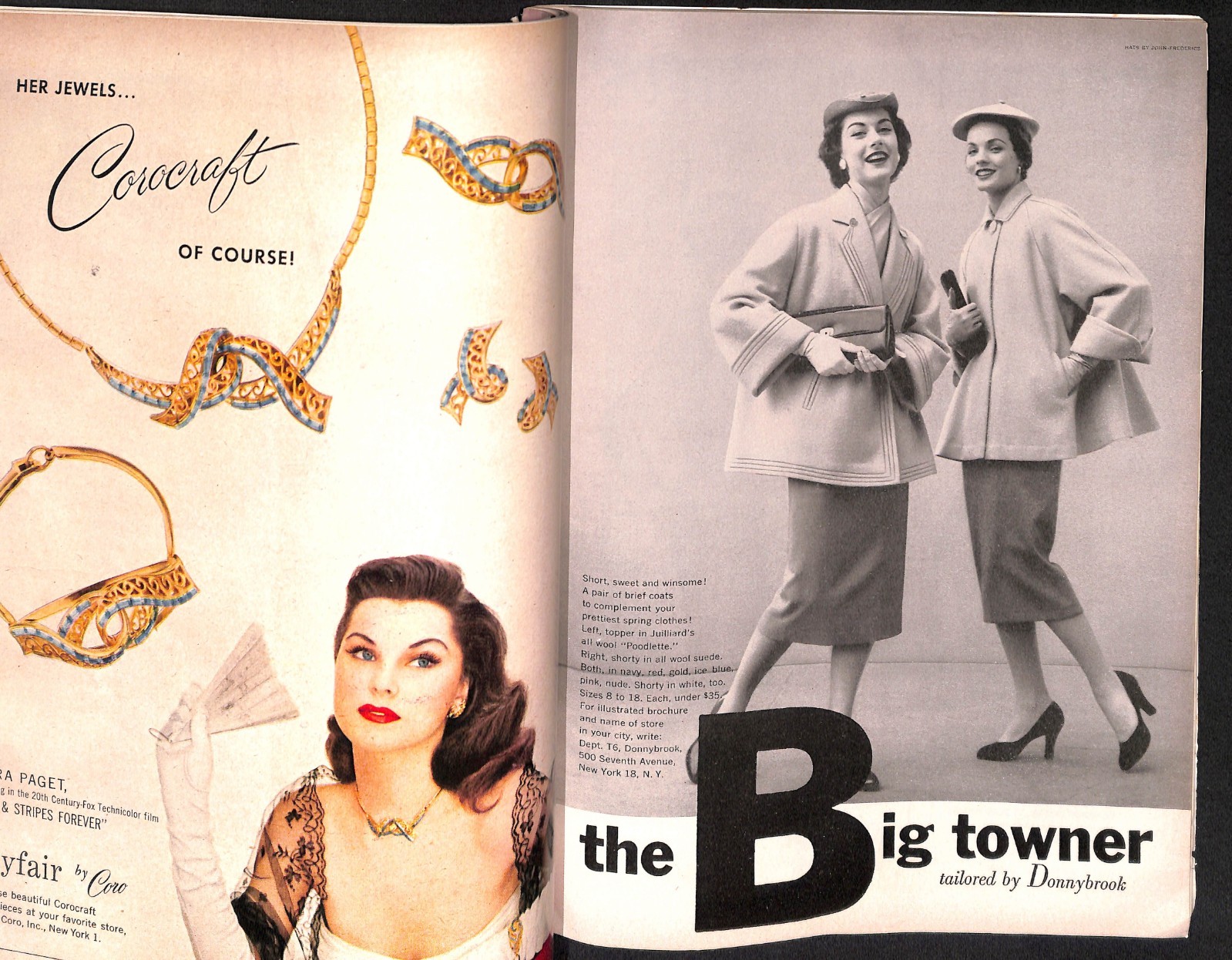Rare Vintage Glamour Magazine March 1953 | Fabrics Fashions Jobs 188 pages