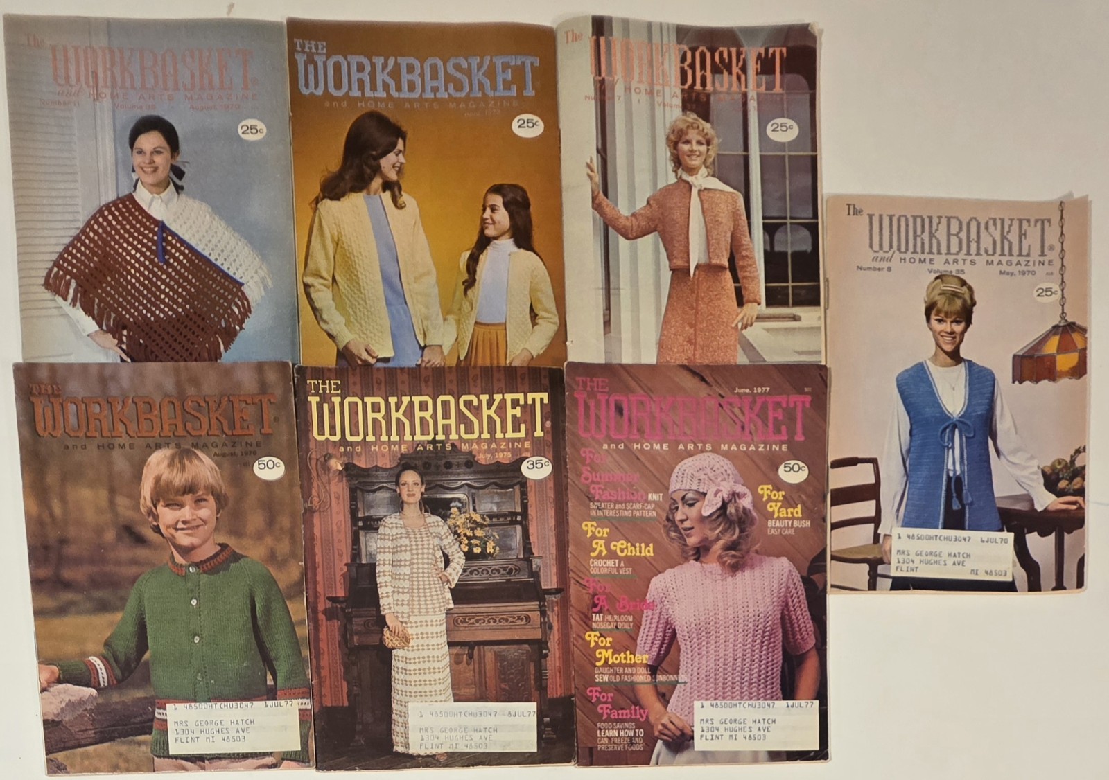 Lot 120 The Workbasket Illustrated Magazine From 1960’s – 1970’s Vintage Crochet
