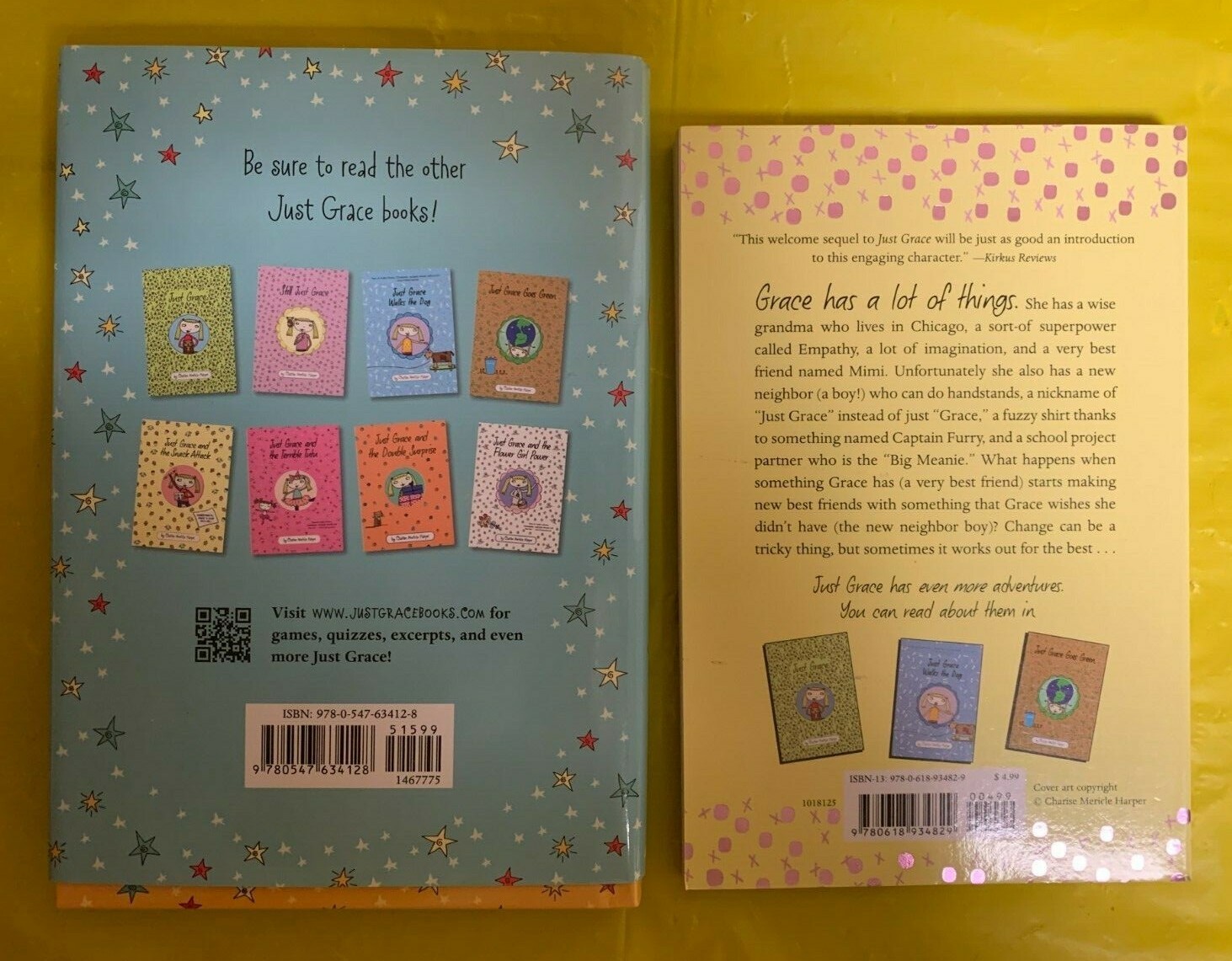 4 Just Grace Chapter books by Charise Harper- 1 HB & 3 paperbacks