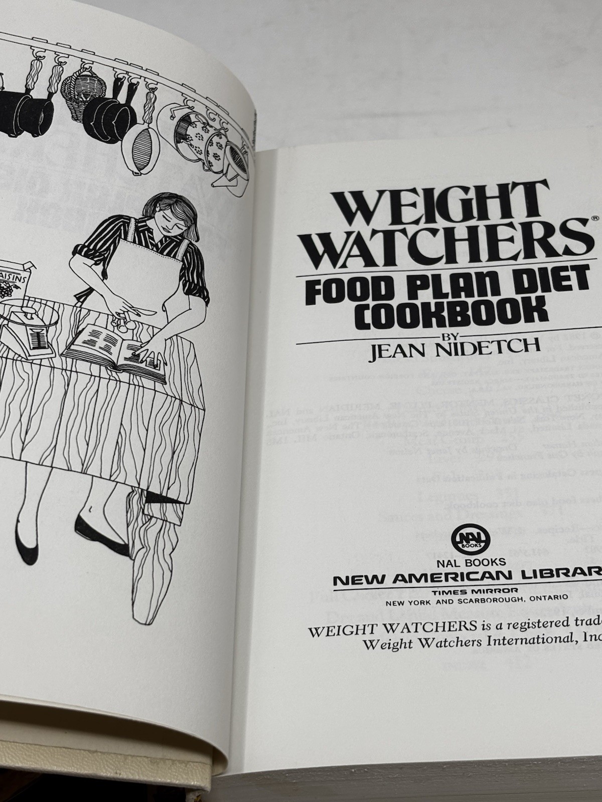 Weight Watchers Food Plan Diet Cookbook VTG Nidetch 440 pages READ