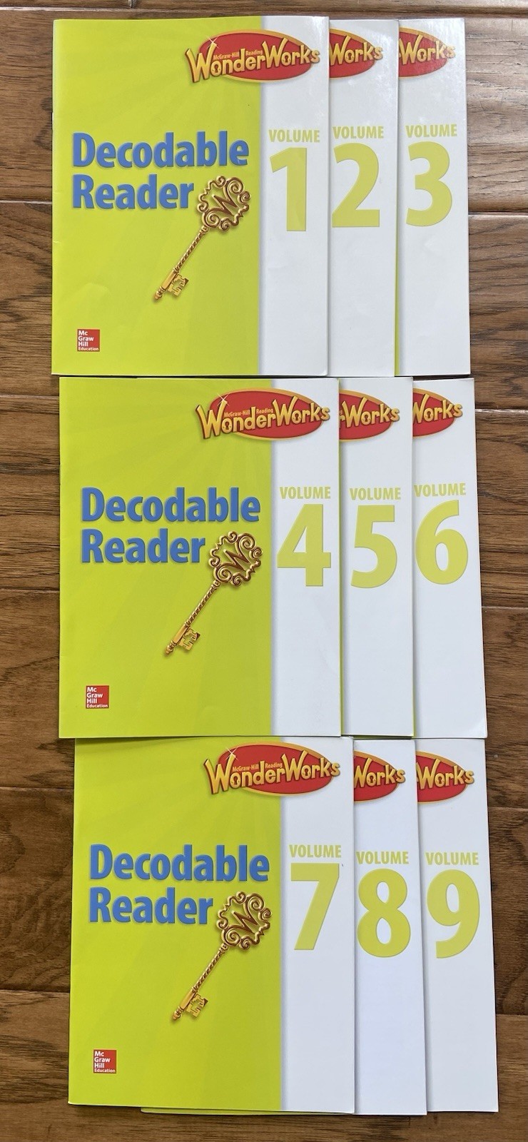 Decodable Readers Set, phonics, fluency, SOR, Volume 1-9, McGraw-Hill, Wonders
