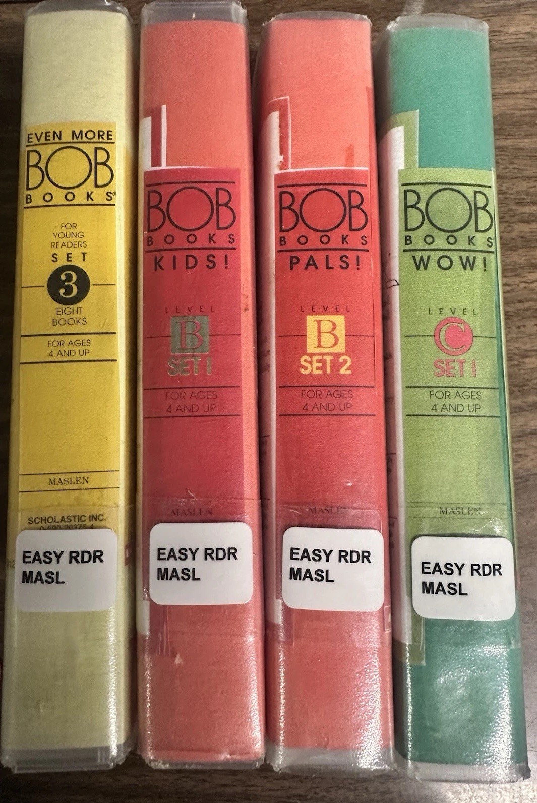 Bob Books- Four Sets- Easy Readers- Beginning English- Preschool-K