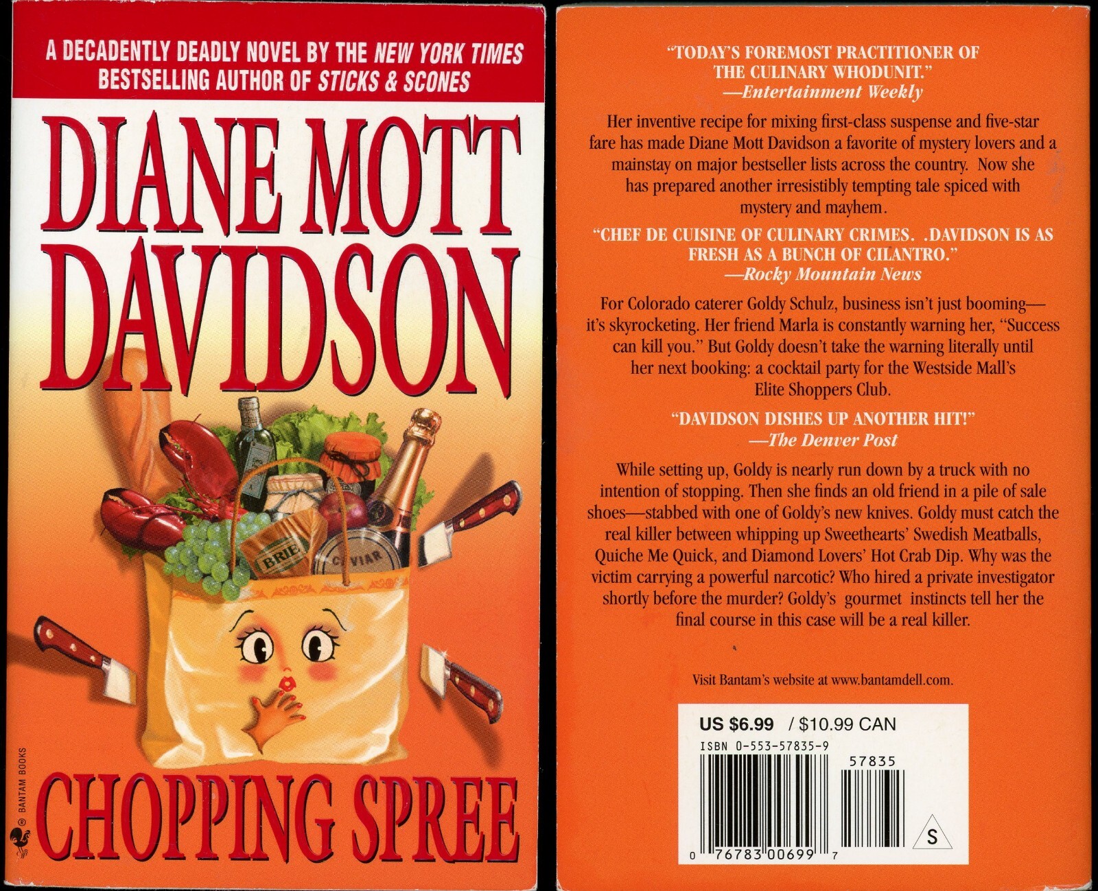 Goldy Schulz Culinary Mystery Lot of 8 Paperback by Diane Davidson