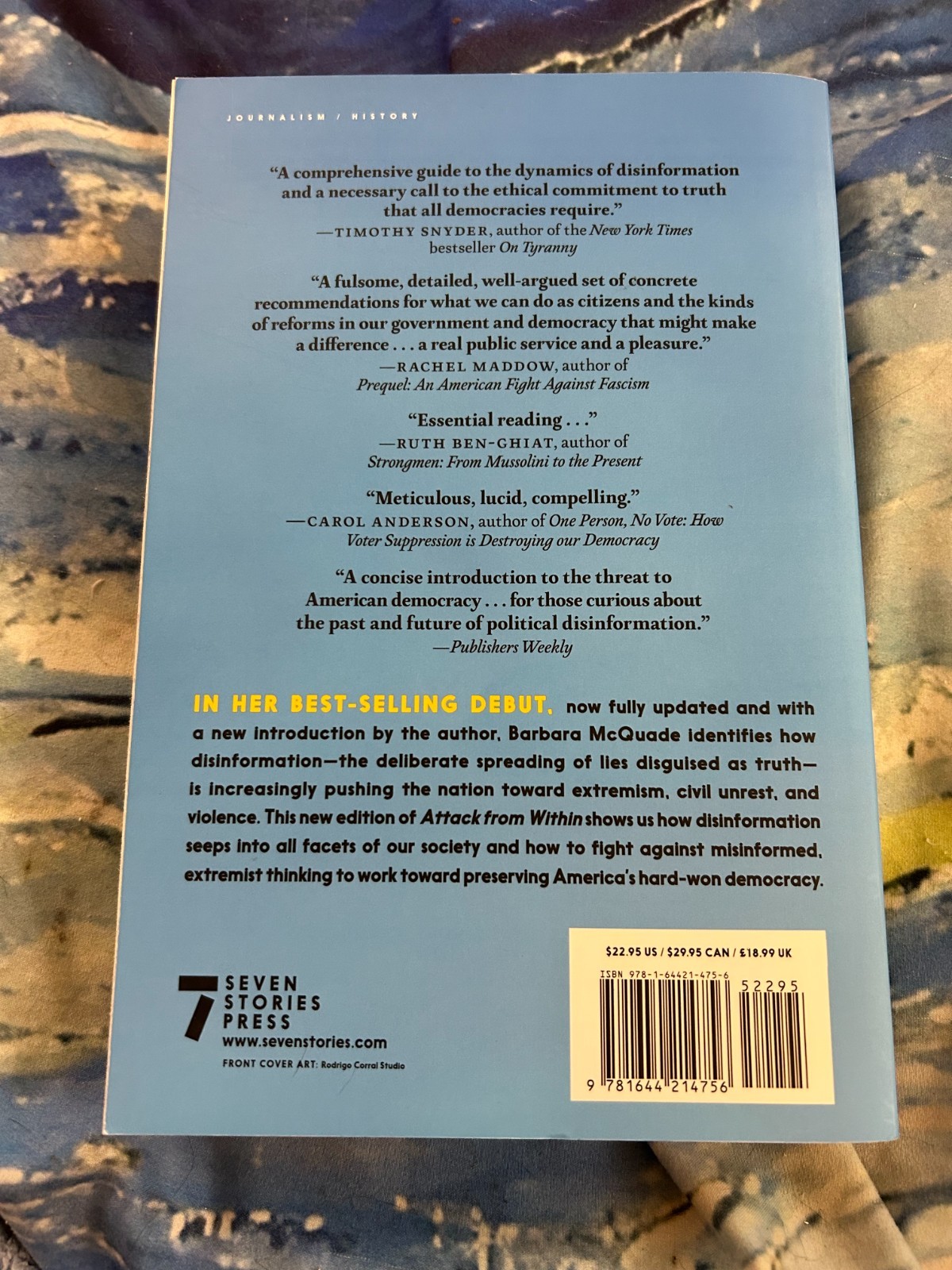ATTACK FROM WITHIN BARBARA MCQUADE PAPERBACK UPDATED BRAND NEW ***FREE SHIP***