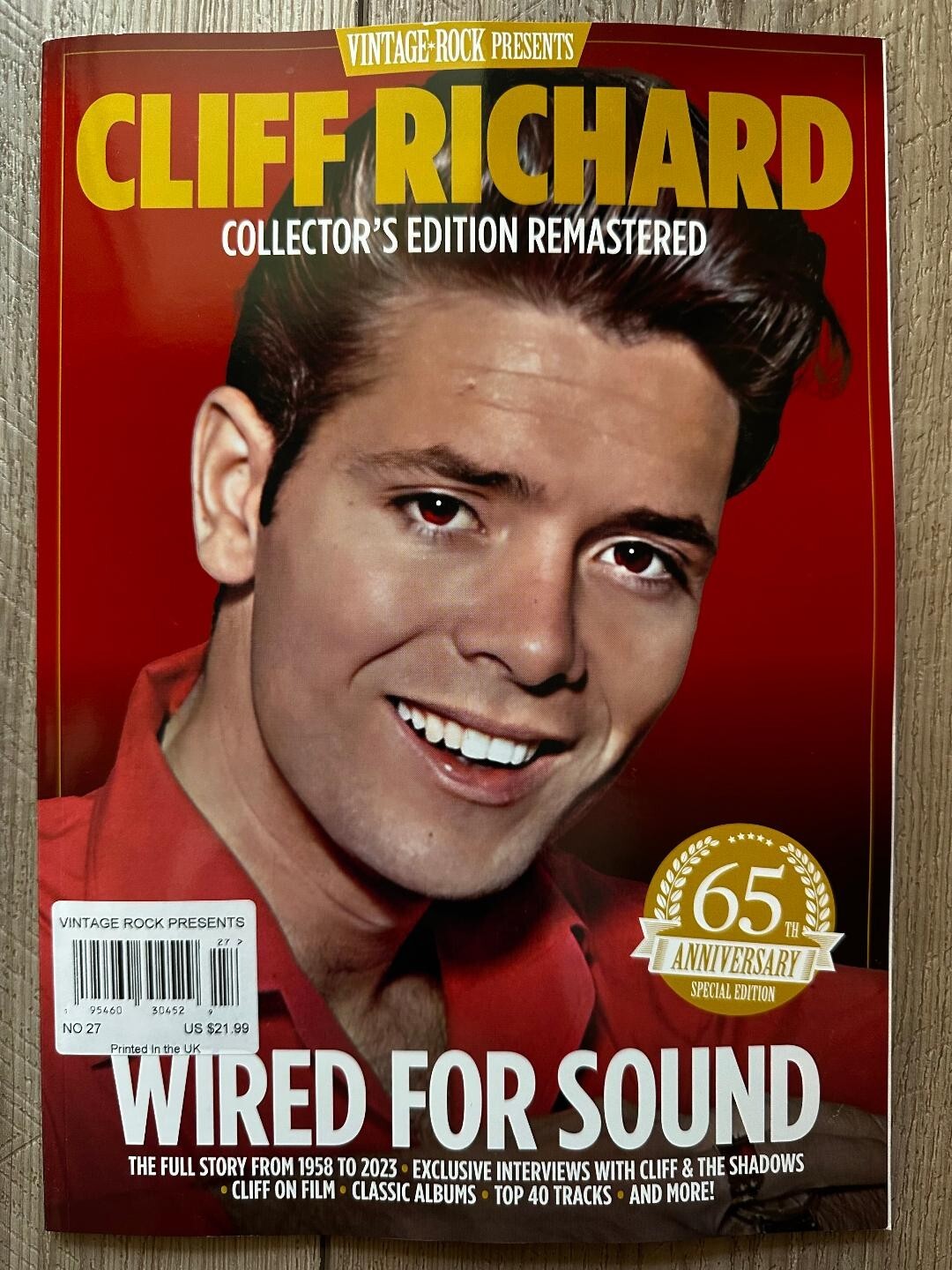 2023 VINTAGE ROCK Presents CLIFF RICHARD Collector’s Edition Remastered WIRED